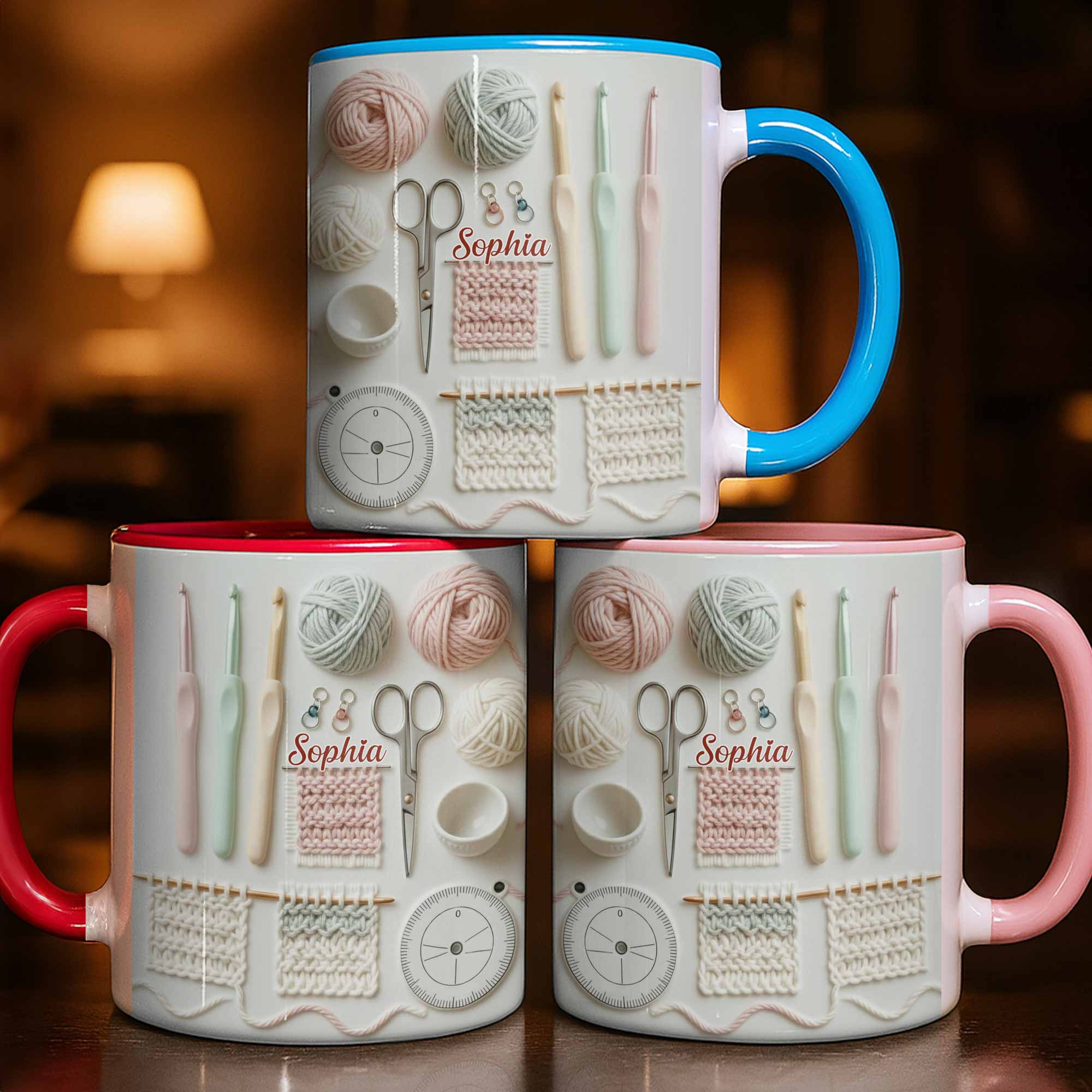 Personalized Crochet Accent Mug Love Crocheting Coffee Mug Gifts For Crocheters - Image 5