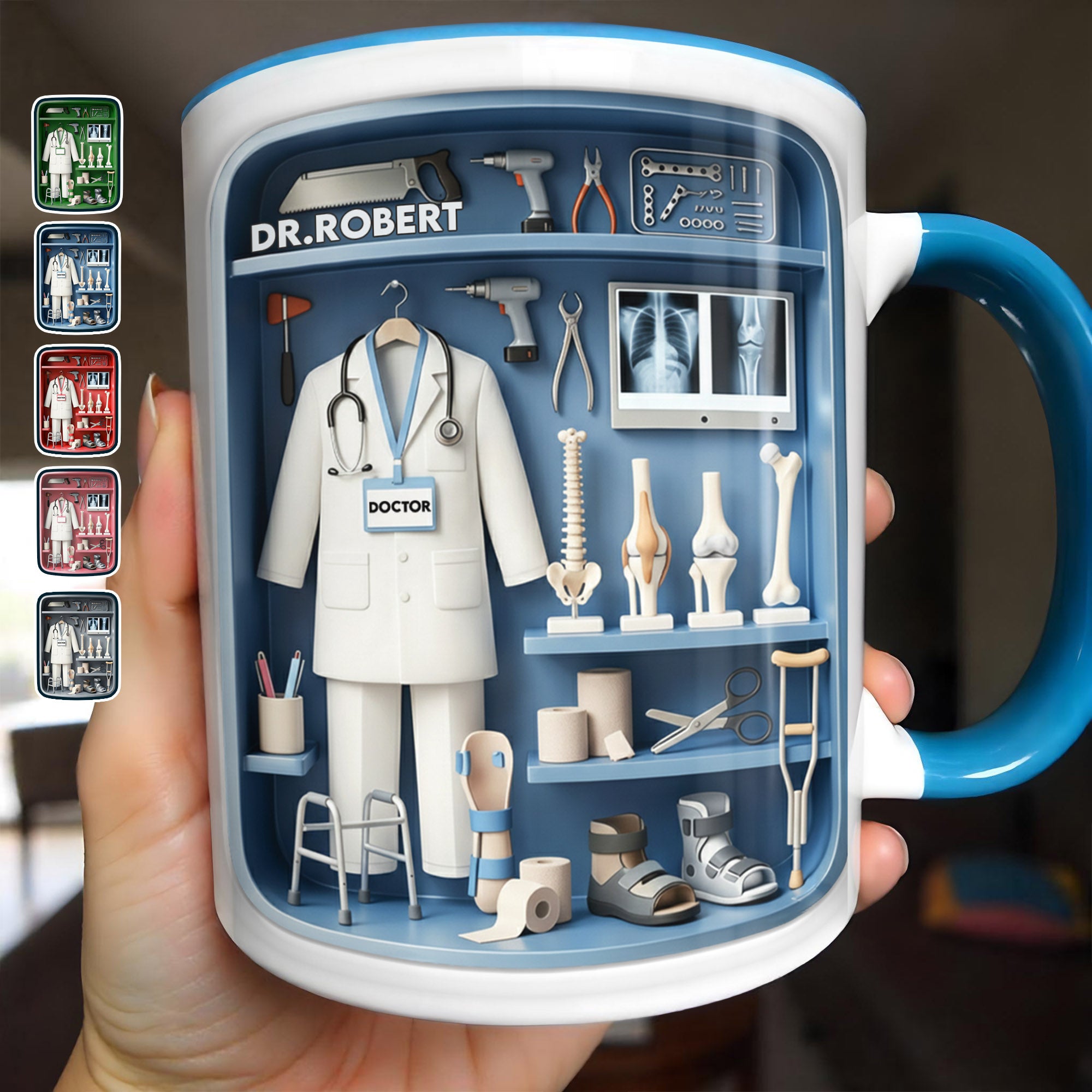 Personalized Doctor Themed Accent Mug Medical Journey Coffee Cup Gifts For Doctor - Image 6