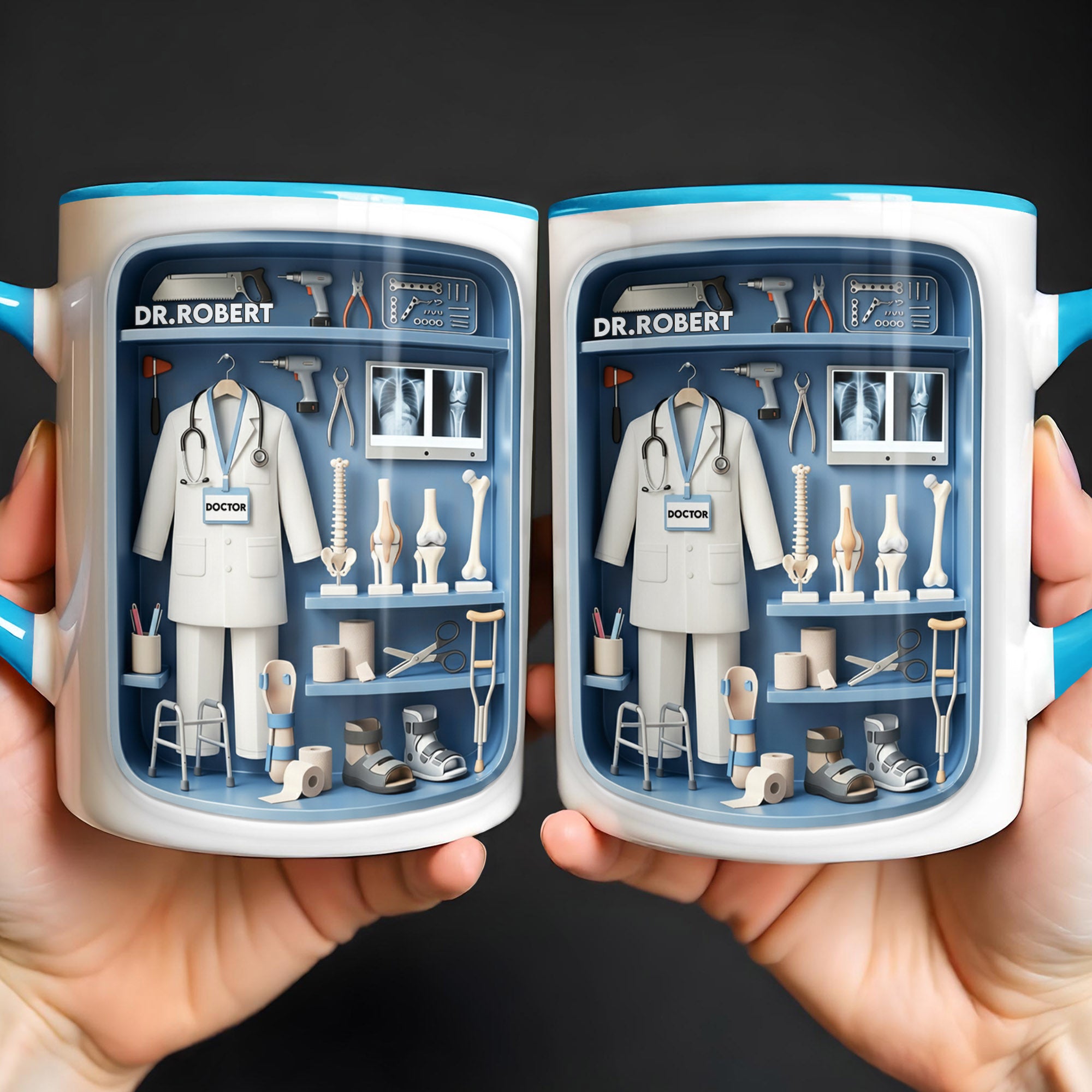 Personalized Doctor Themed Accent Mug Medical Journey Coffee Cup Gifts For Doctor - Image 2