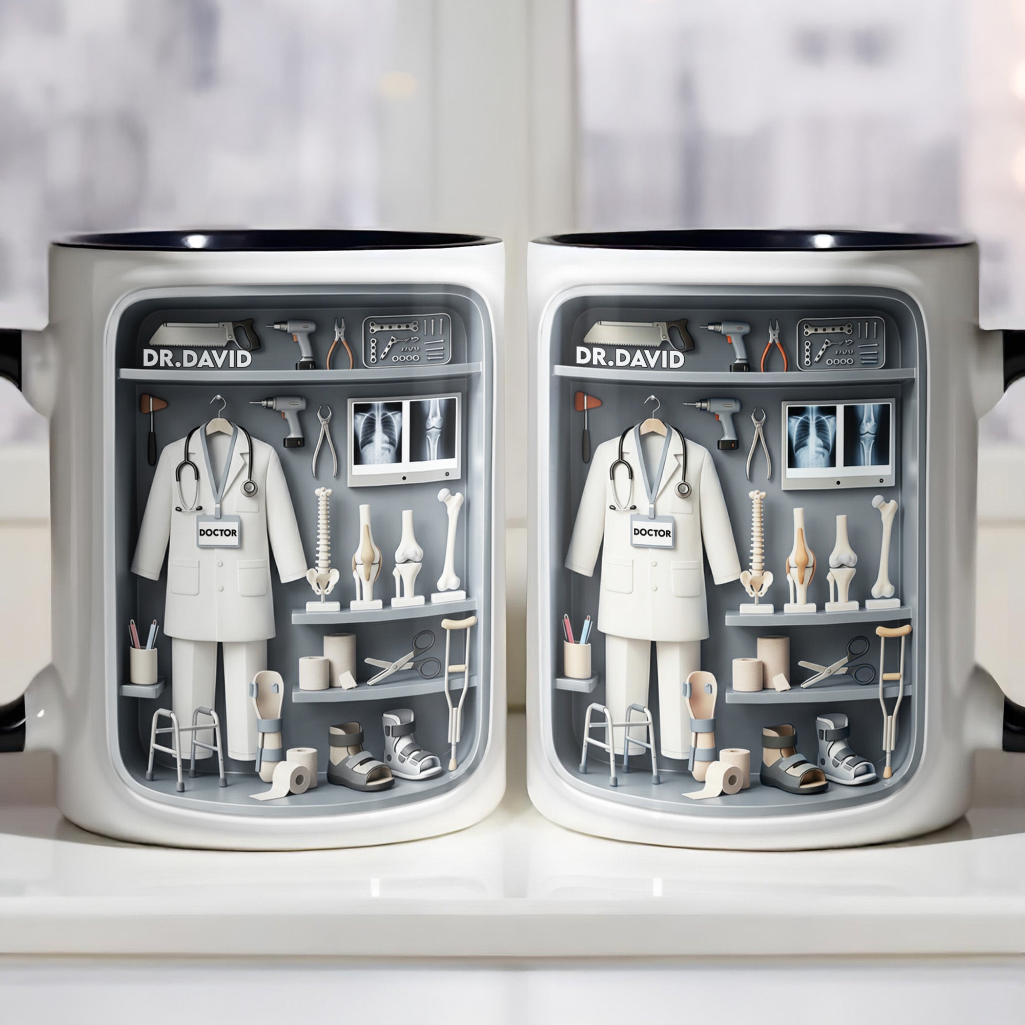 Personalized Doctor Themed Accent Mug Medical Journey Coffee Cup Gifts For Doctor
