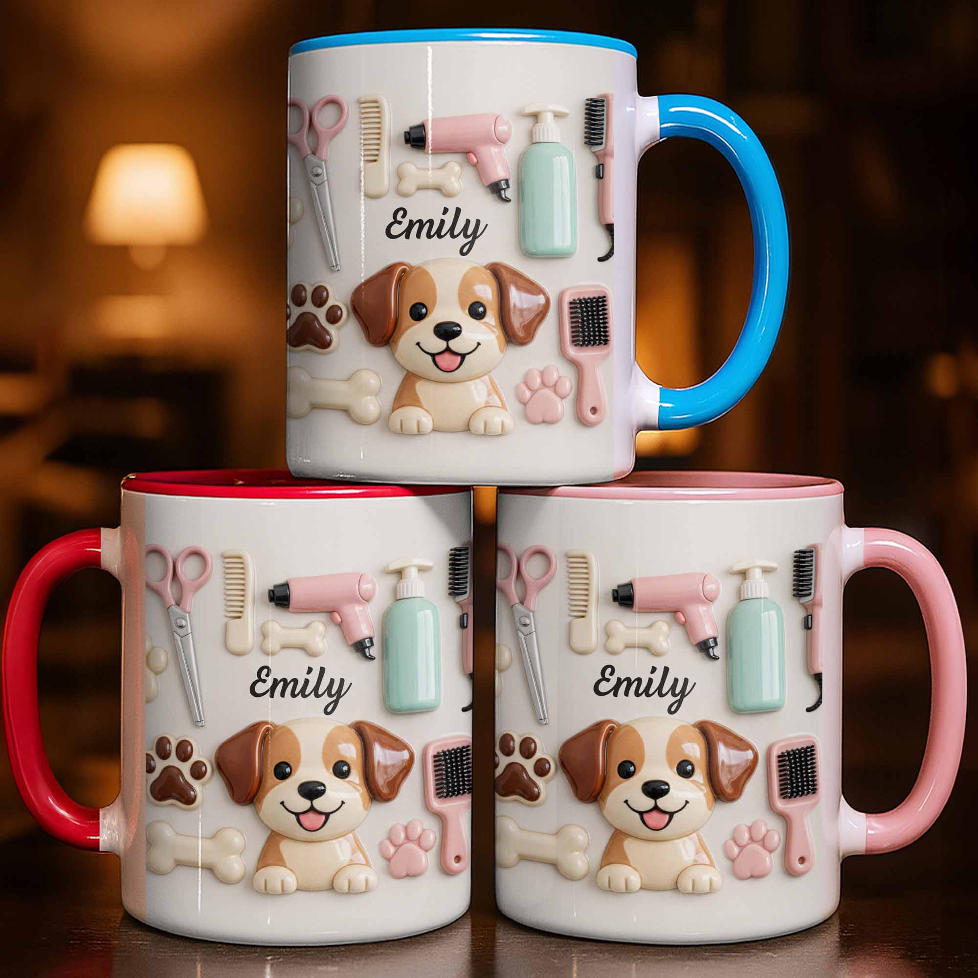 Personalized Dog Groomers Accent Mug Perfect Gift For Pet Lovers - Image 2