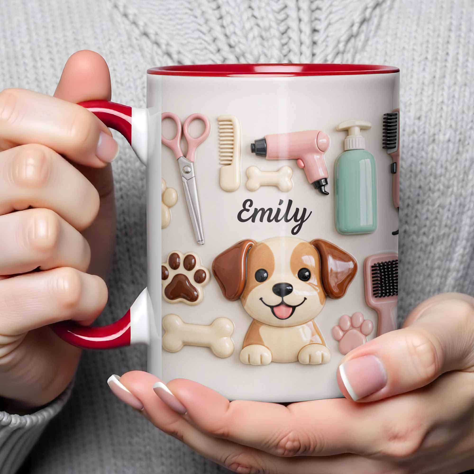 Personalized Dog Groomers Accent Mug Perfect Gift For Pet Lovers - Image 4