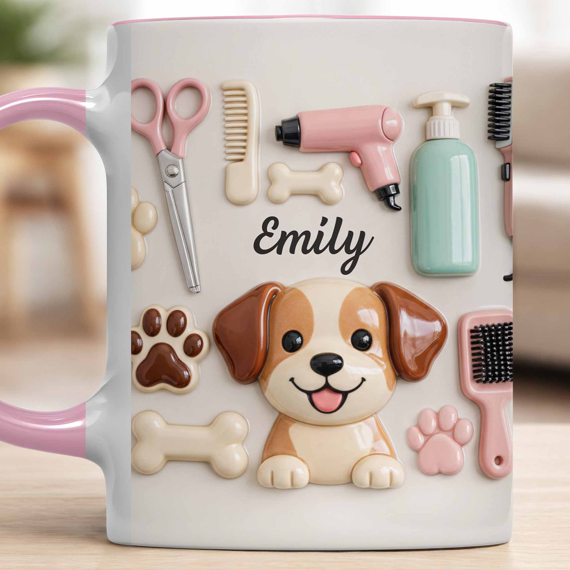Personalized Dog Groomers Accent Mug Perfect Gift For Pet Lovers - Image 3