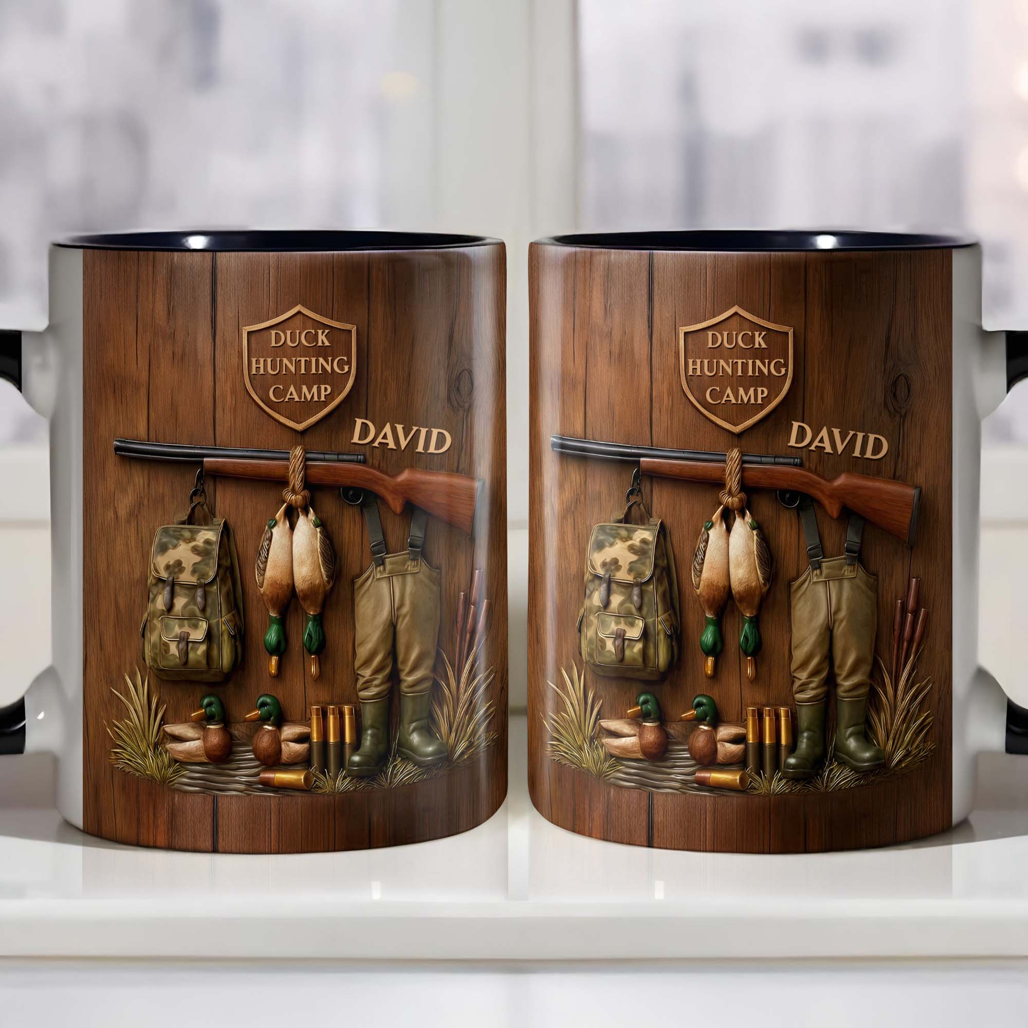 Personalized Duck Hunting Camp Accent Mug A Perfect Hunters Retreat Gifts