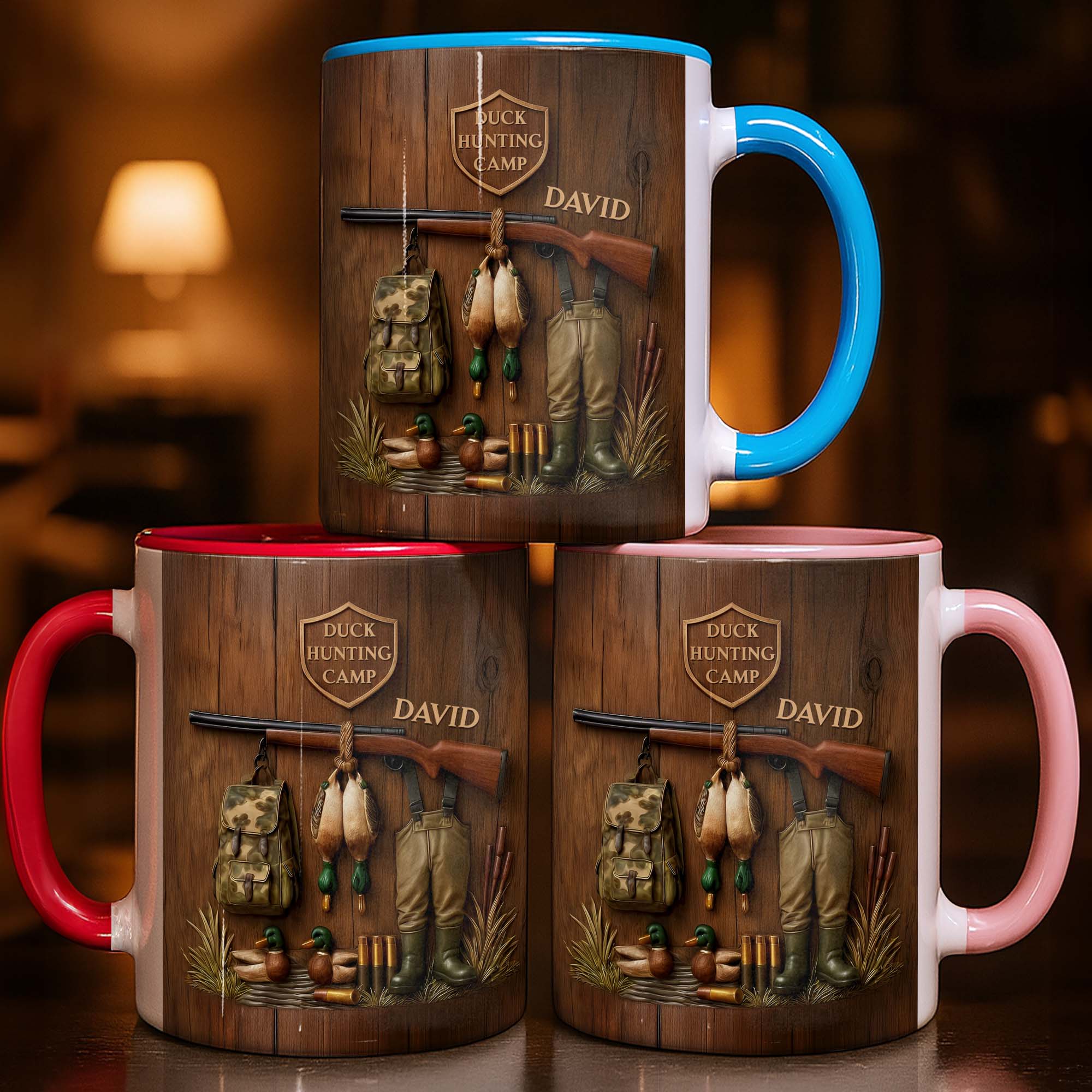 Personalized Duck Hunting Camp Accent Mug A Perfect Hunters Retreat Gifts - Image 2