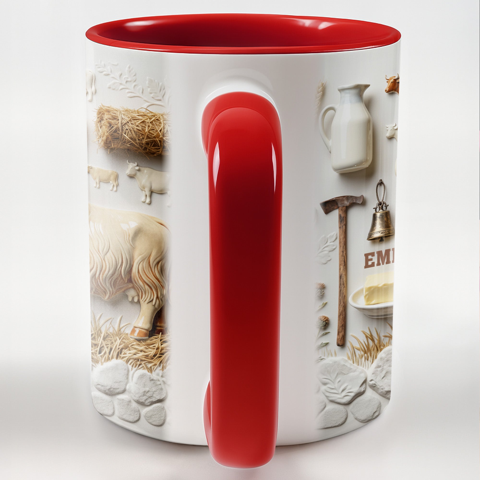 Personalized Enjoy A Cozy Farm Inspired Moment With Dairy Elements Accent Mug Gifts For Farmers - Image 5