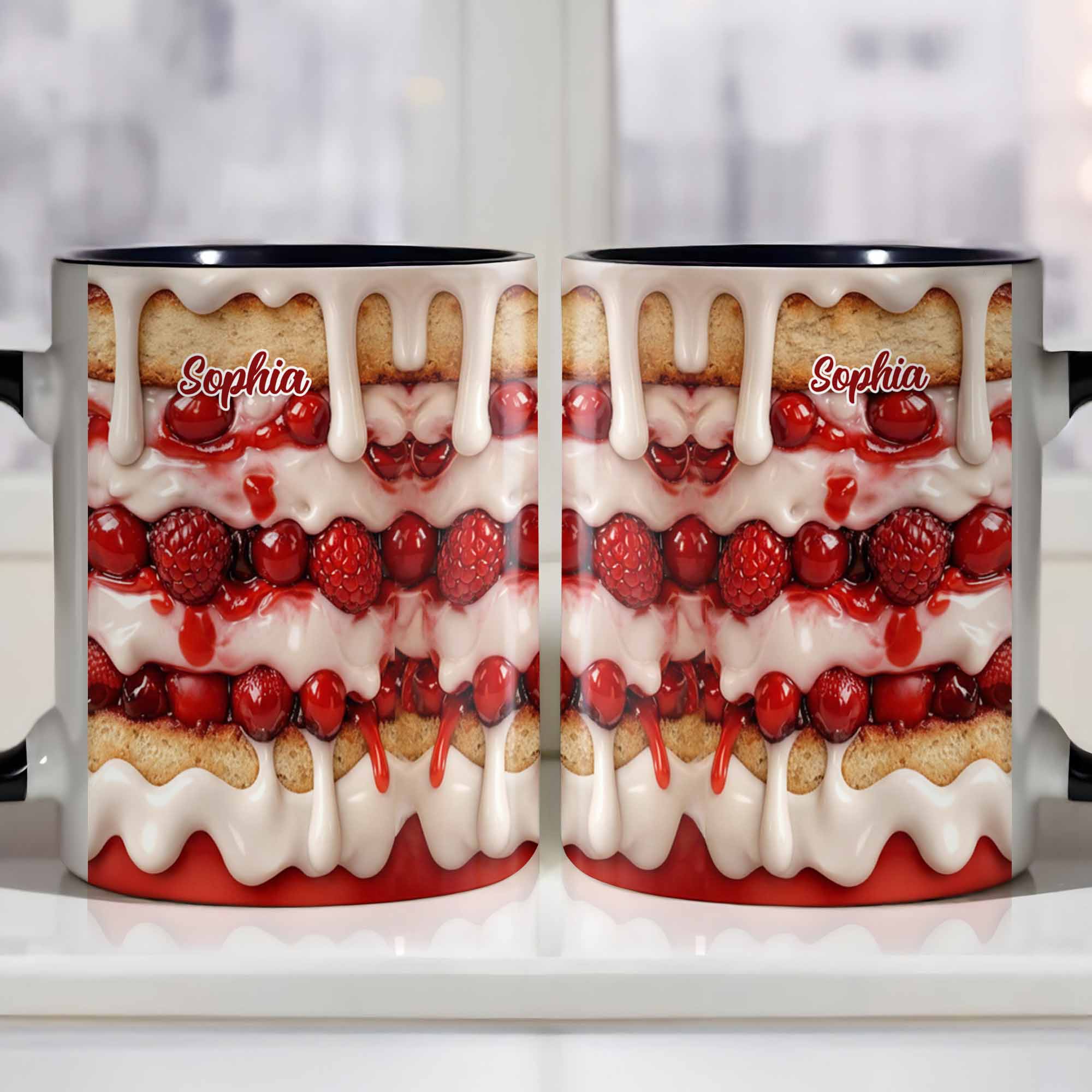 Personalized Enjoy Your Delicious Dessert Accent Mug Birthday Gifts For Sisters