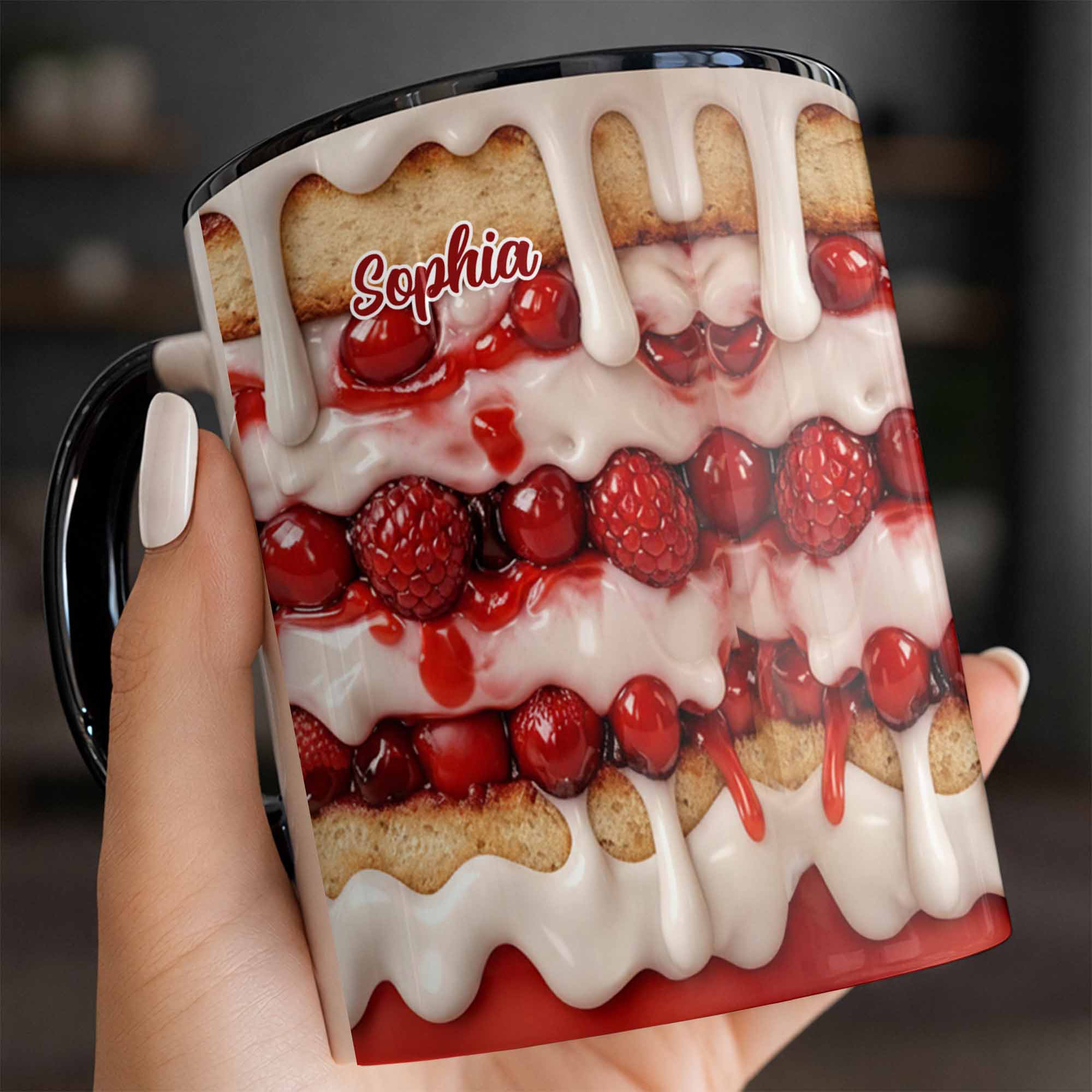 Personalized Enjoy Your Delicious Dessert Accent Mug Birthday Gifts For Sisters - Image 5