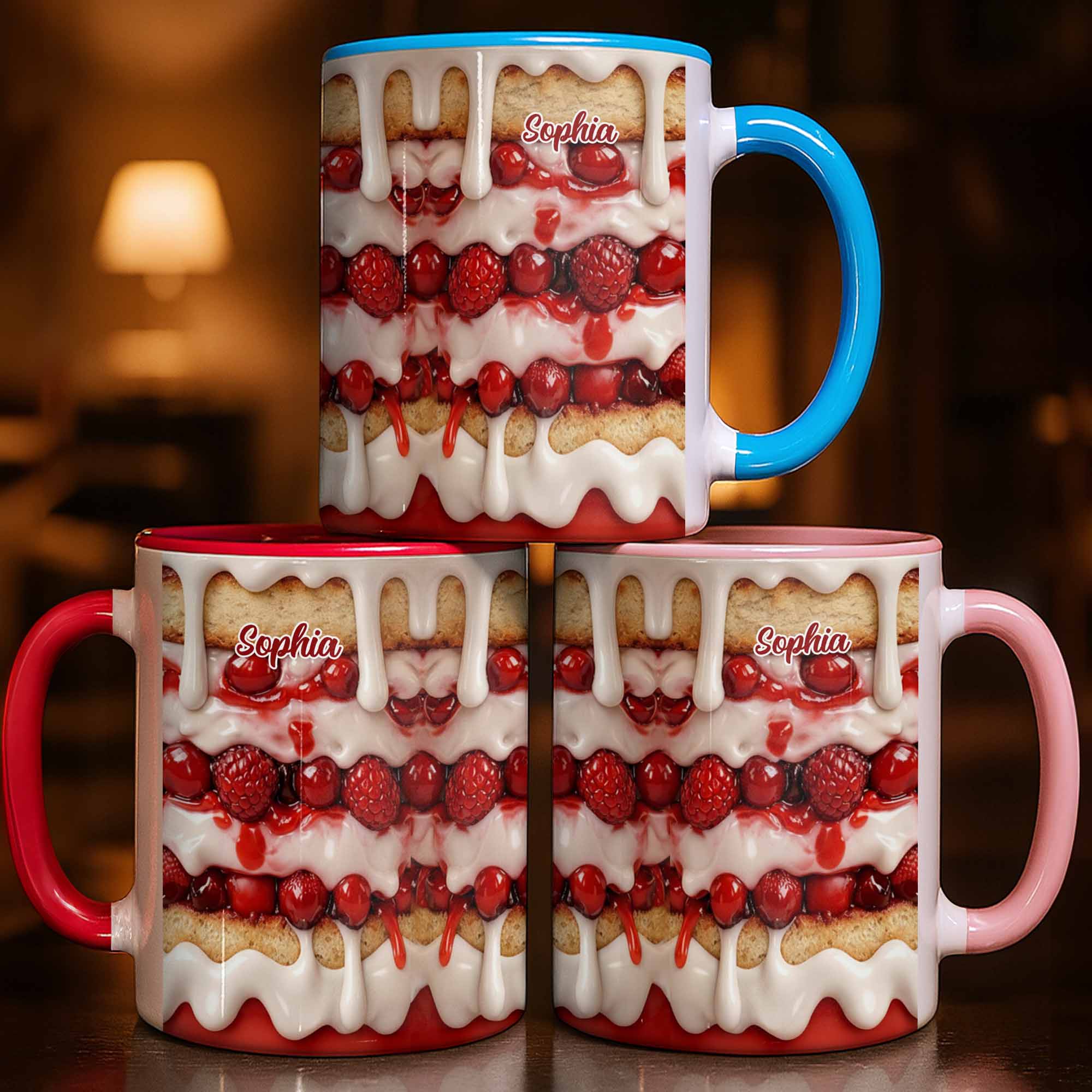 Personalized Enjoy Your Delicious Dessert Accent Mug Birthday Gifts For Sisters - Image 2