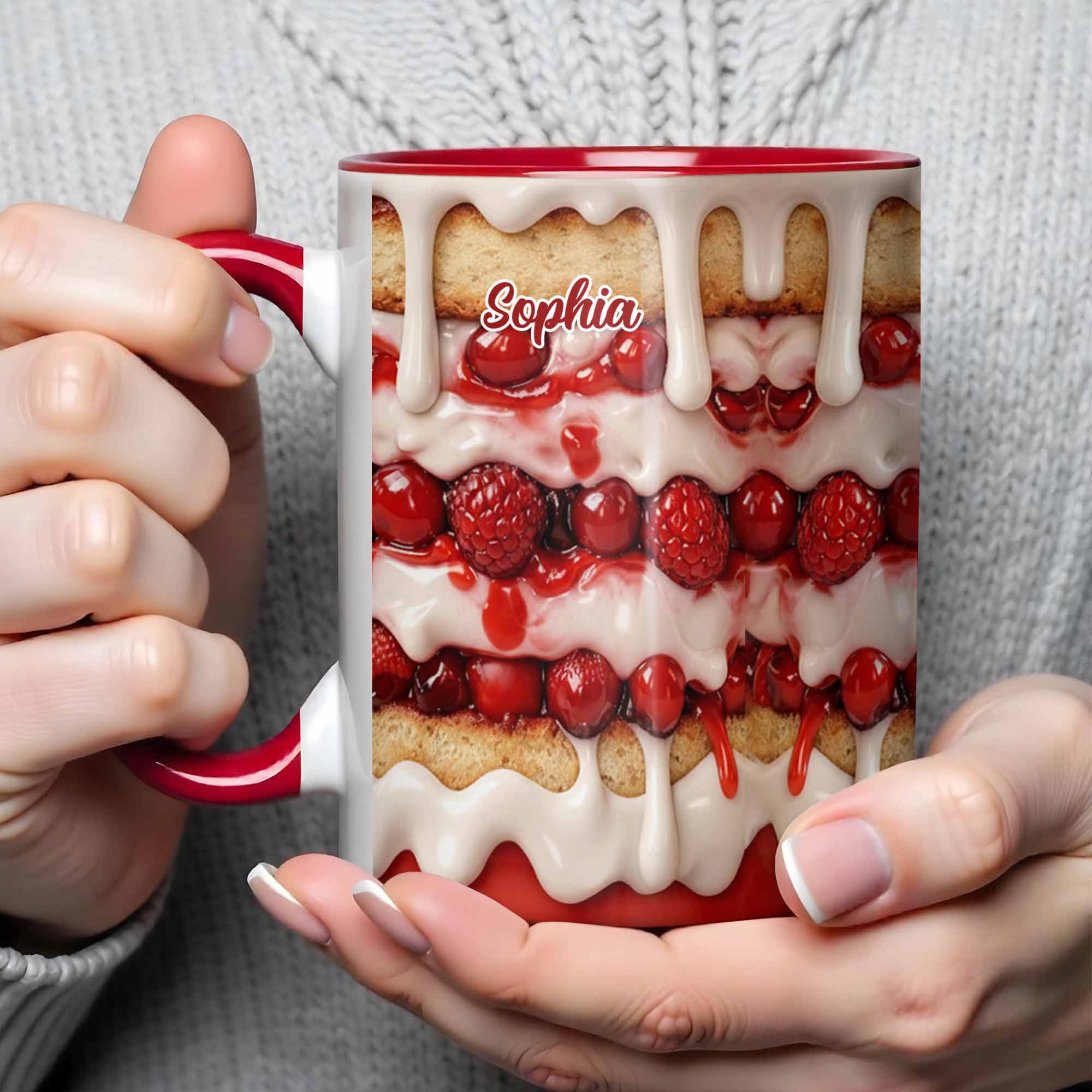 Personalized Enjoy Your Delicious Dessert Accent Mug Birthday Gifts For Sisters - Image 3