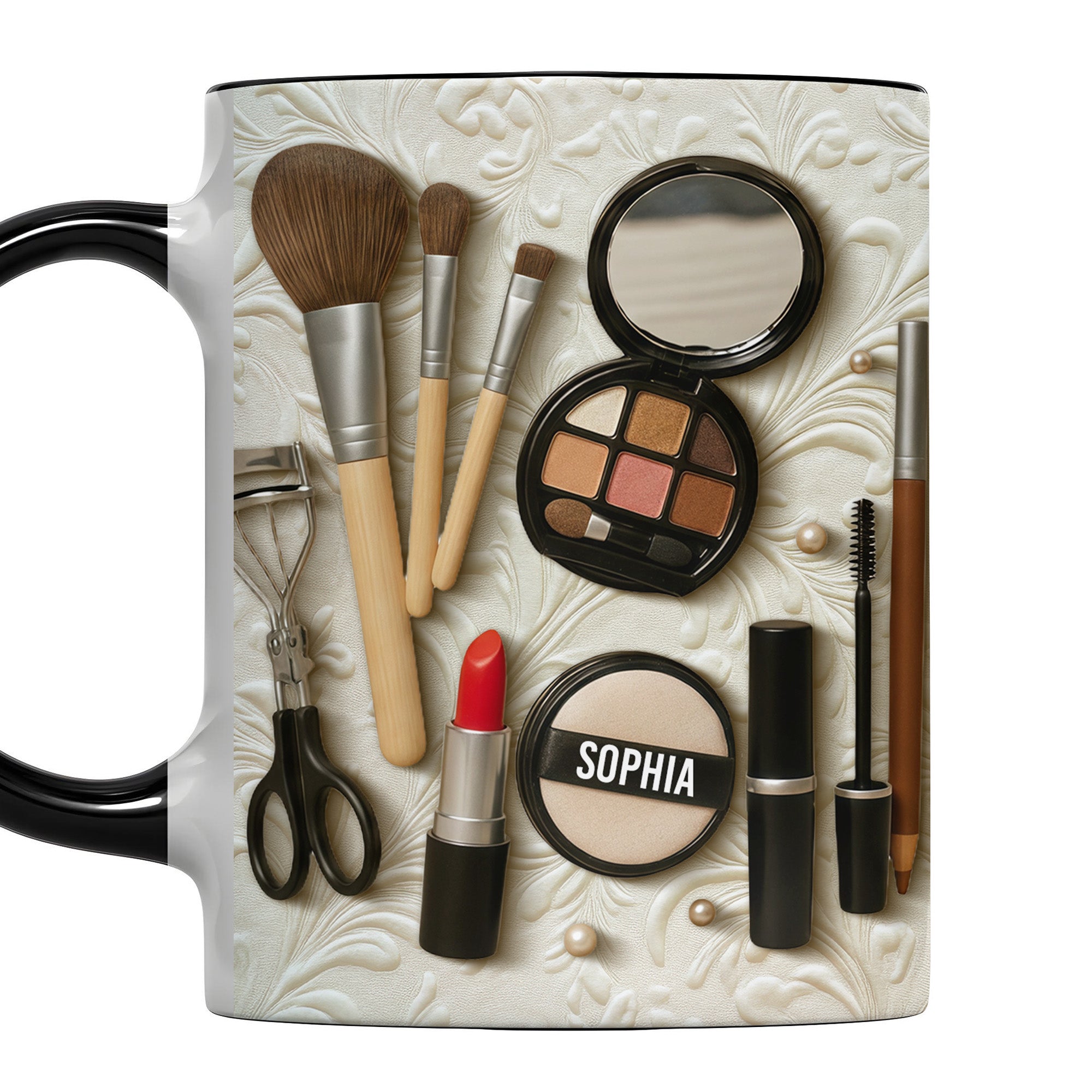 Personalized Essential Makeup Tools Accent Mug Gift For Makeup Artist Gift For Makeup Artist - Image 6