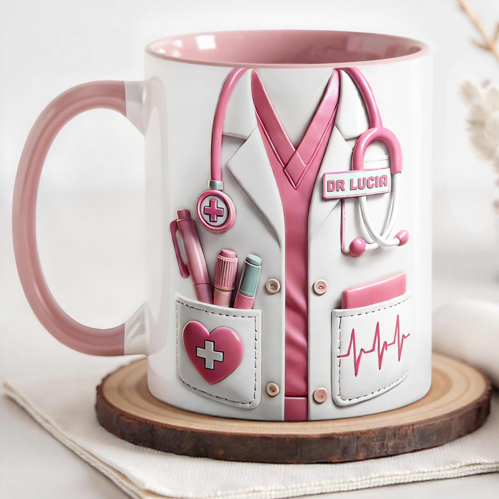 Personalized Essential Medical Equipment Accent Mug Gift For Healthcare Professionals - Image 3