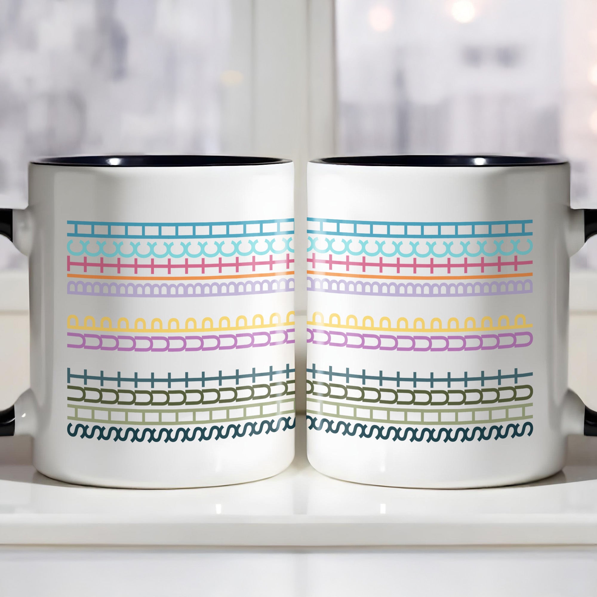 Personalized Explore The Beauty Of Colorful Patterns And Geometric Designs Accent Mug Best Gift