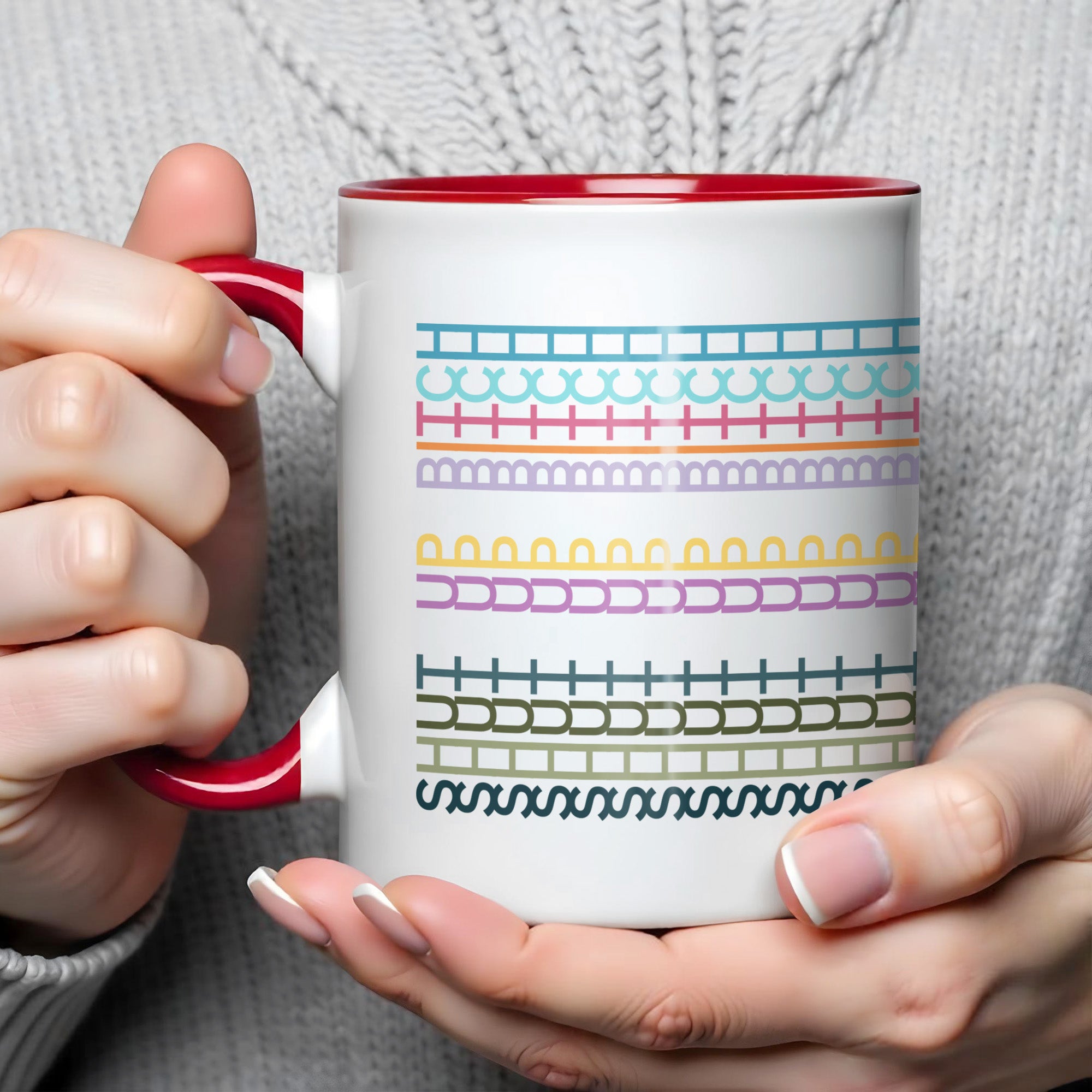 Personalized Explore The Beauty Of Colorful Patterns And Geometric Designs Accent Mug Best Gift - Image 3