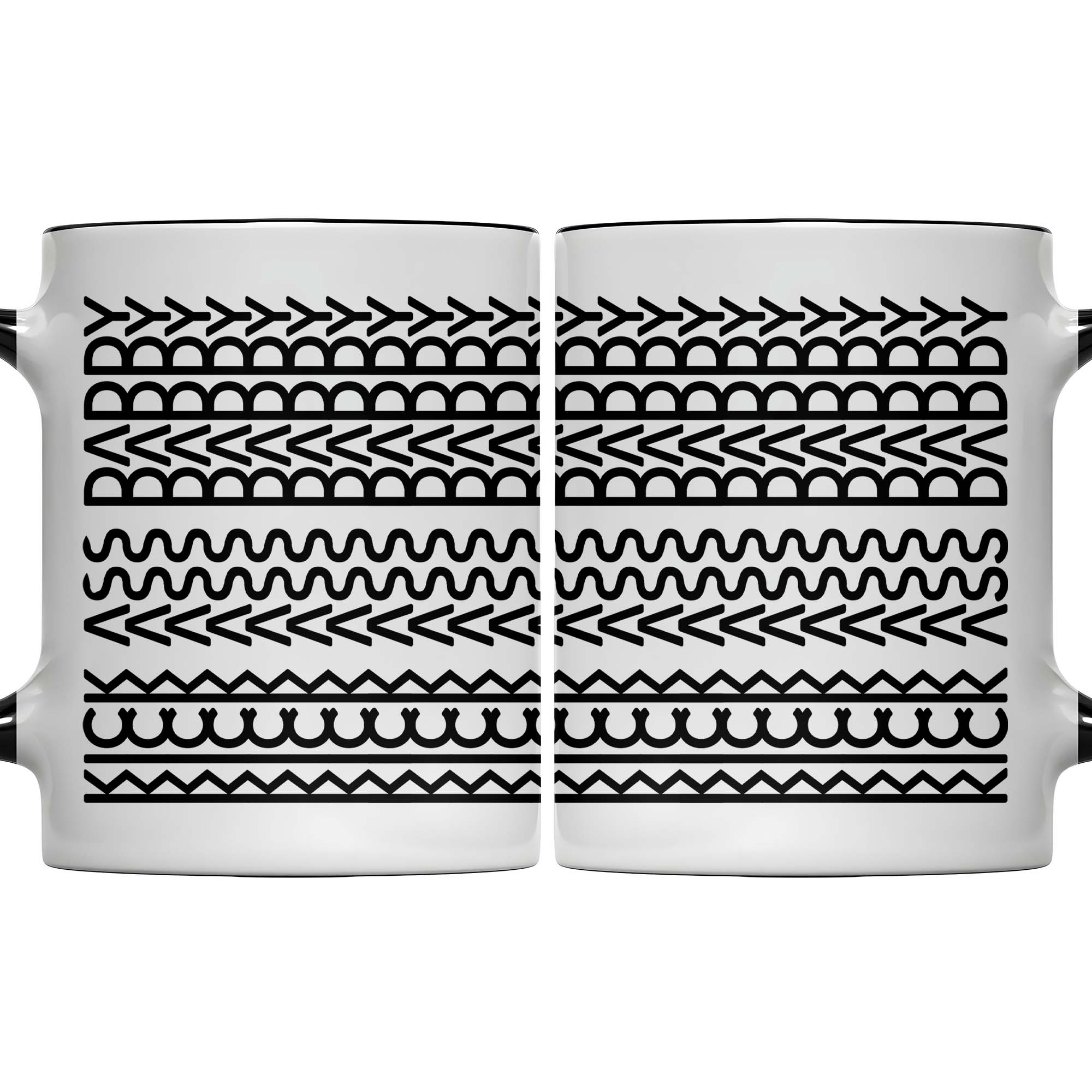 Personalized Express Your Style With Customizable Geometric Patterns Accent Mug Gifts For Dad - Image 7