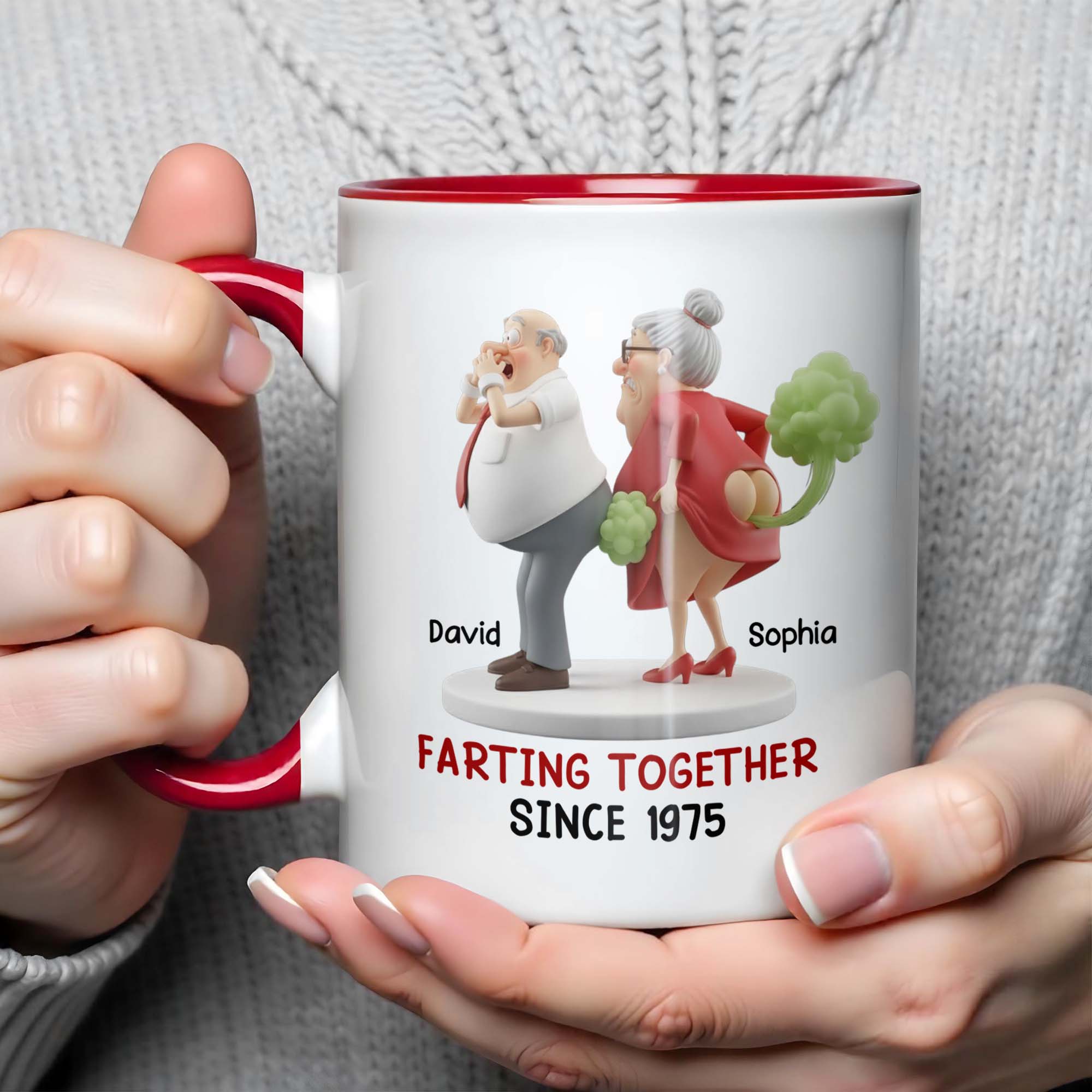 Personalized Farting Together Since Accent Mug A Humorous Memento For Couples - Image 5