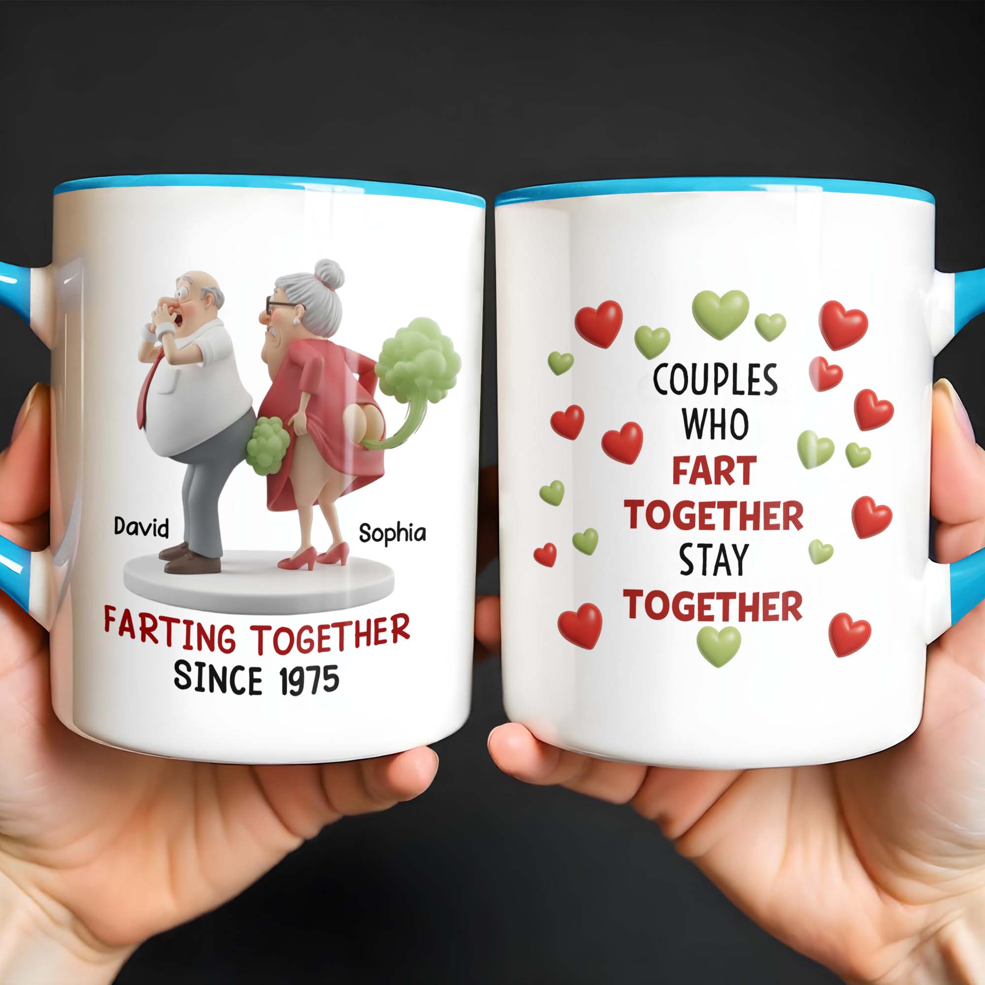Personalized Farting Together Since Accent Mug A Humorous Memento For Couples - Image 2