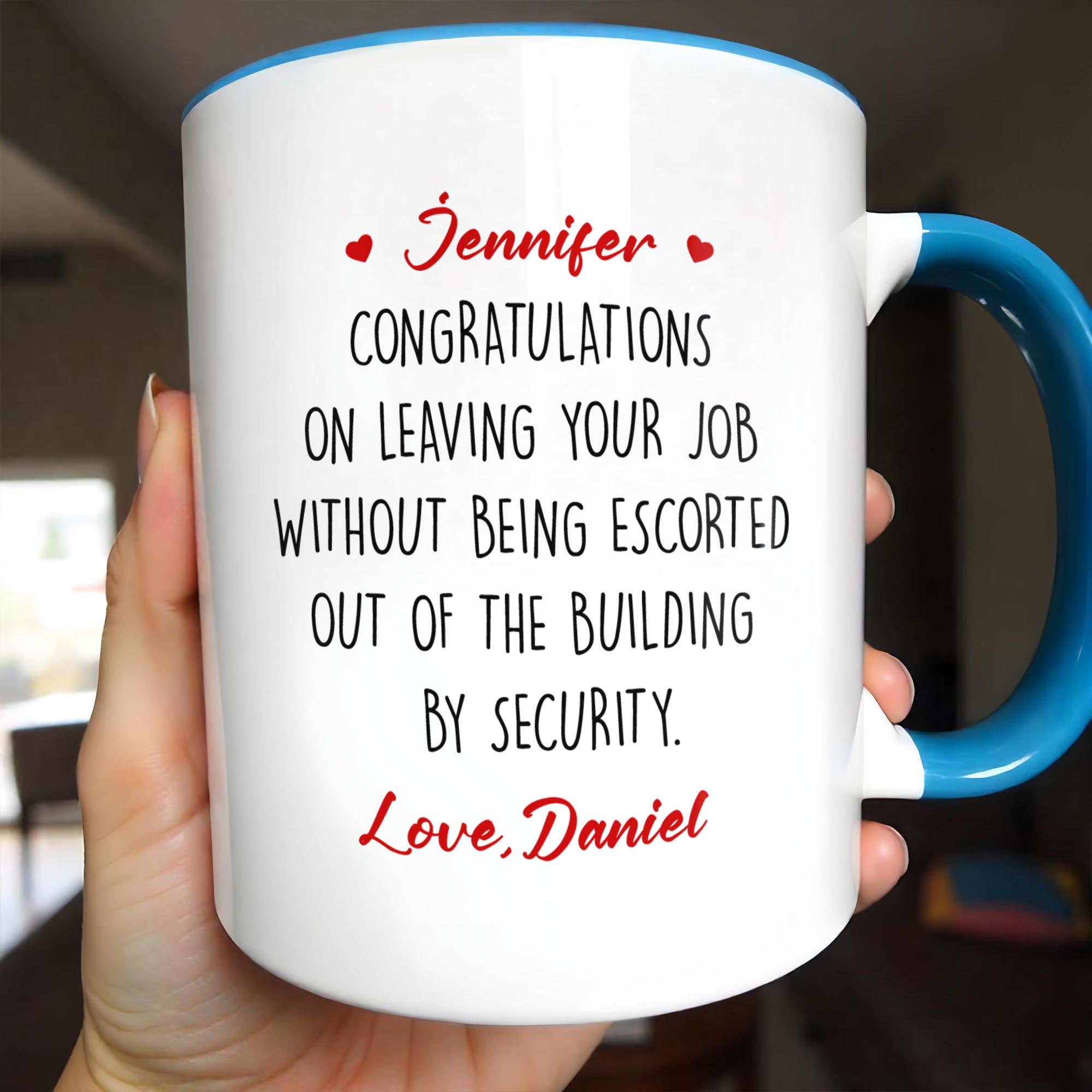 Personalized Fcking Quitter Oops I Mean Happy Retirement Accent Mug Funny Retirement Gifts - Image 2