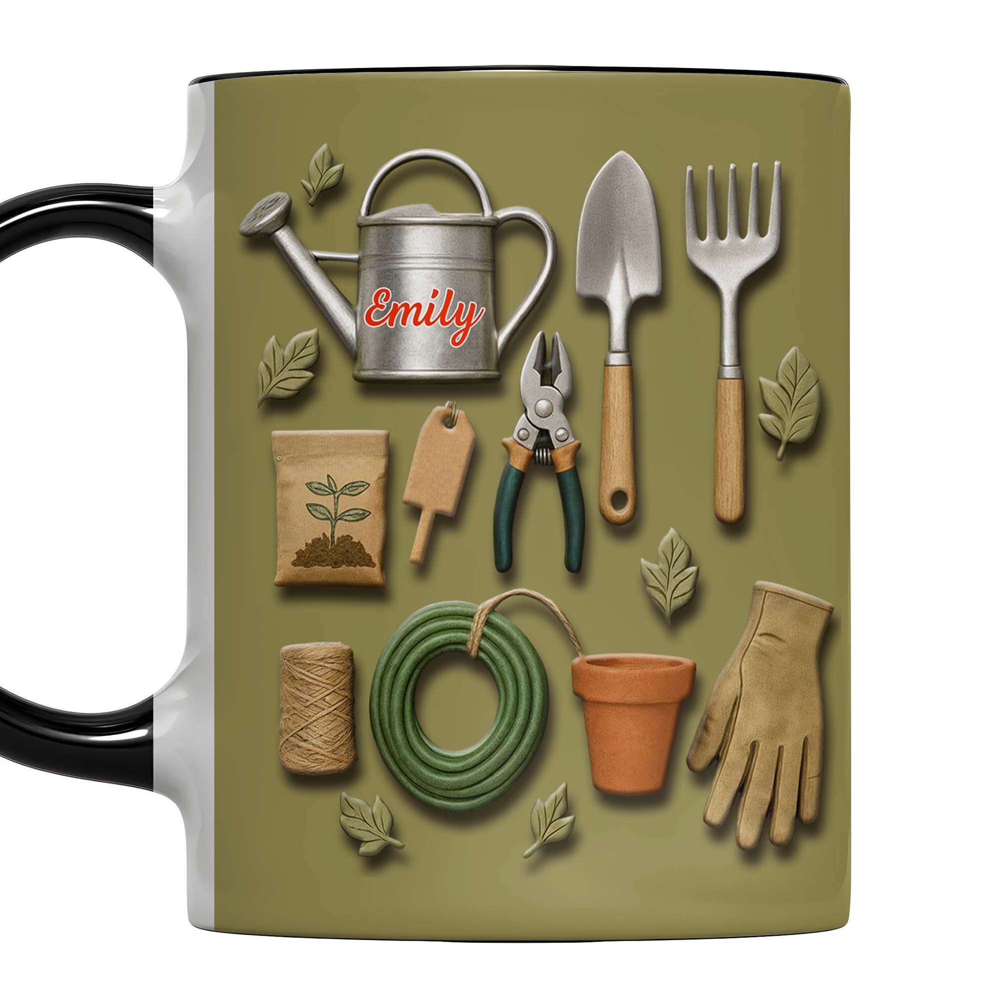 Personalized Featuring Garden Tools Accent Mug Perfect For The Green Thumbed Enthusiast - Image 7