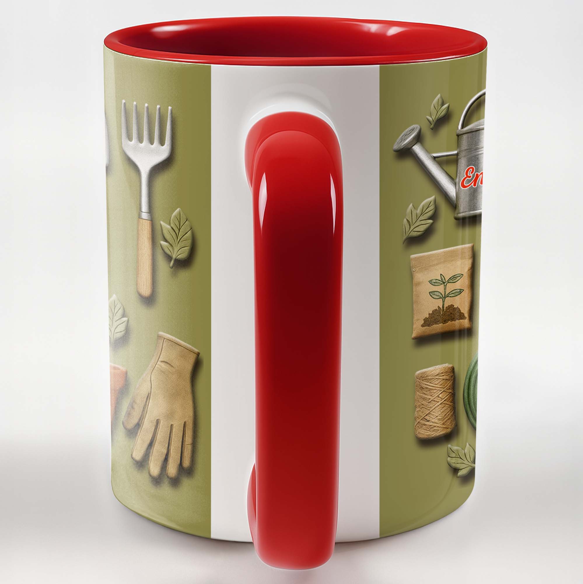 Personalized Featuring Garden Tools Accent Mug Perfect For The Green Thumbed Enthusiast - Image 6