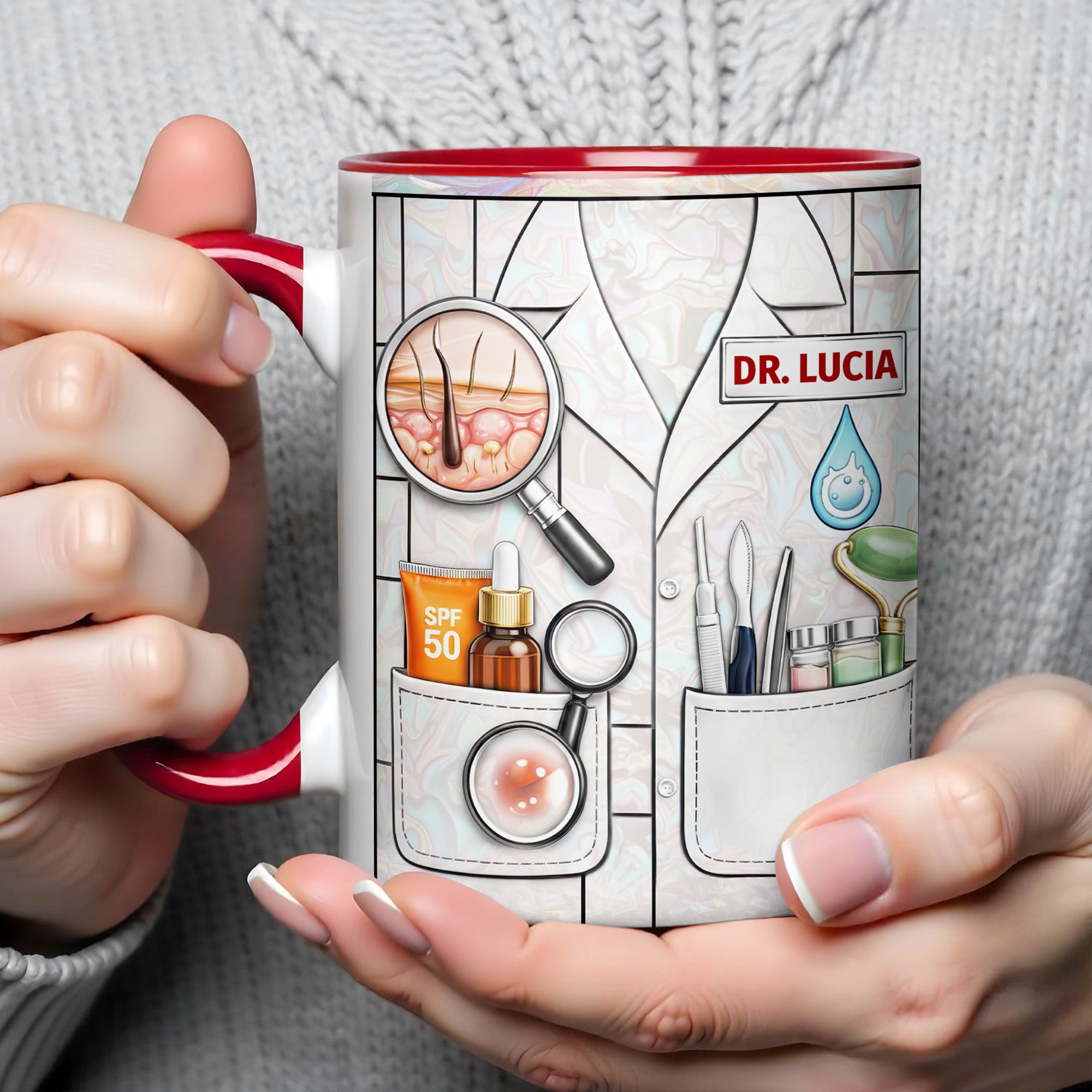 Personalized Featuring Medical Supplies Accent Mug Perfect Gifts For Medical Professionals - Image 3