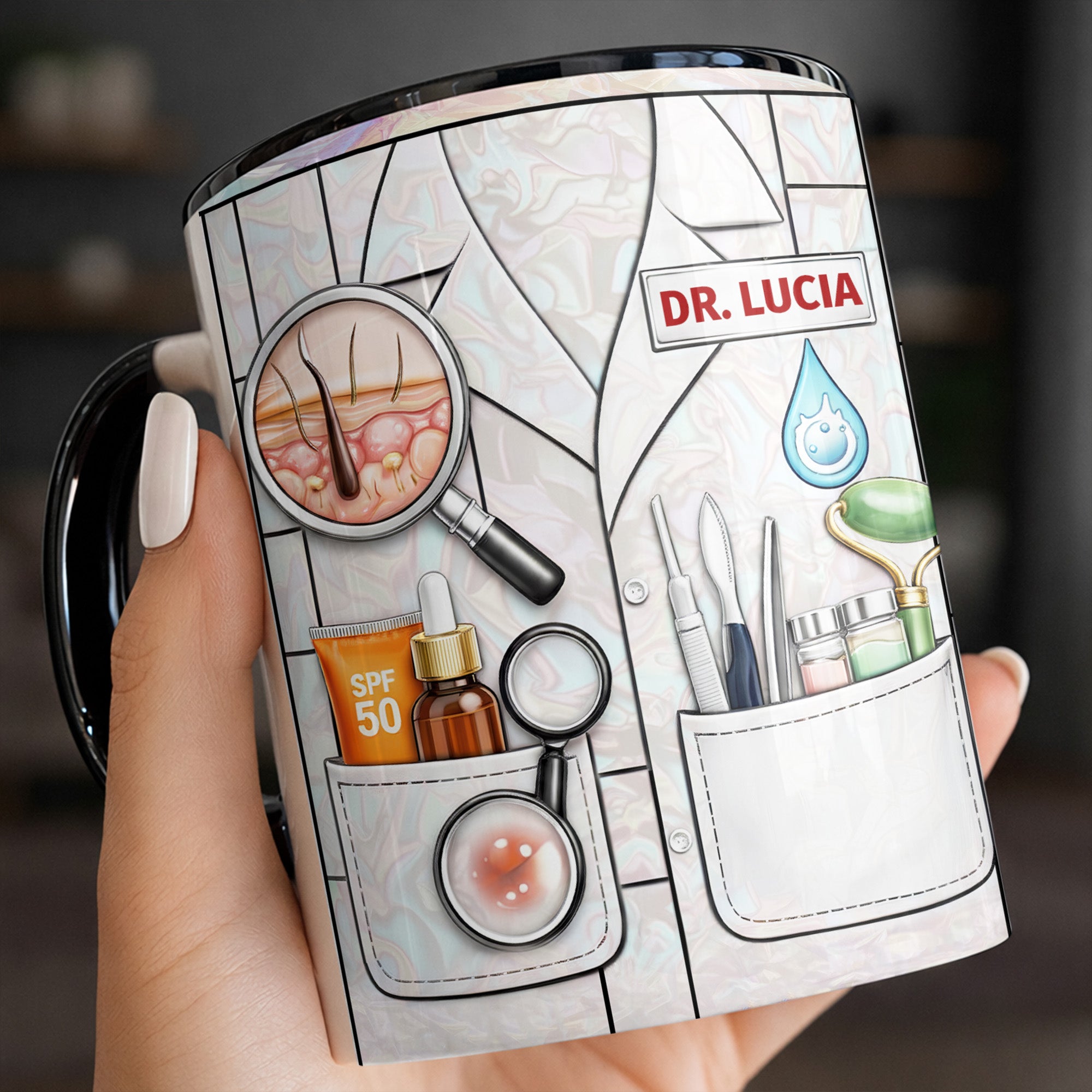 Personalized Featuring Medical Supplies Accent Mug Perfect Gifts For Medical Professionals - Image 5