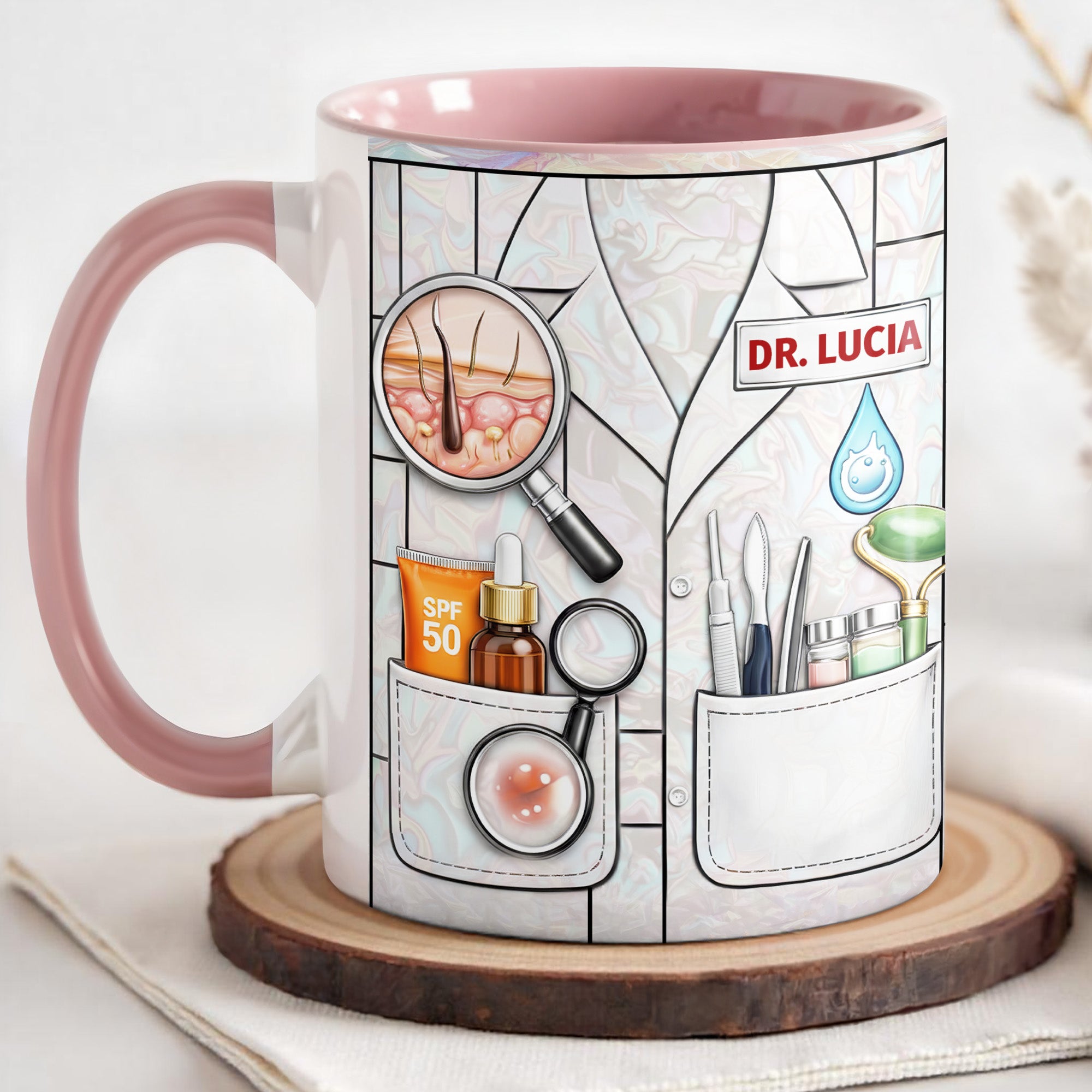 Personalized Featuring Medical Supplies Accent Mug Perfect Gifts For Medical Professionals - Image 4