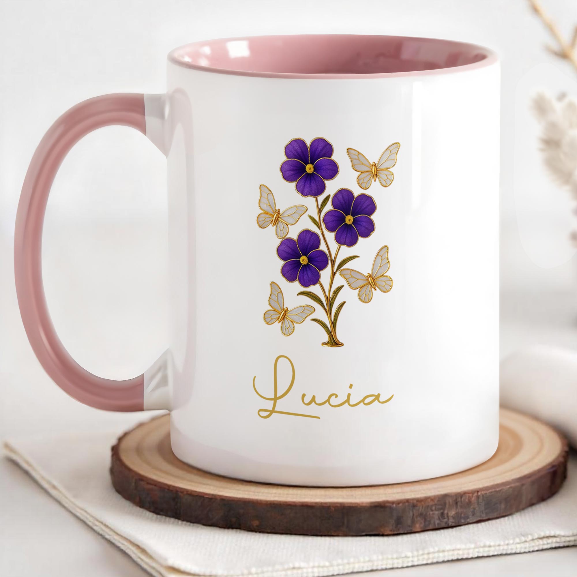 Personalized Floral Accent Mug Perfect Gifts For Nature And Flower Lovers - Image 3