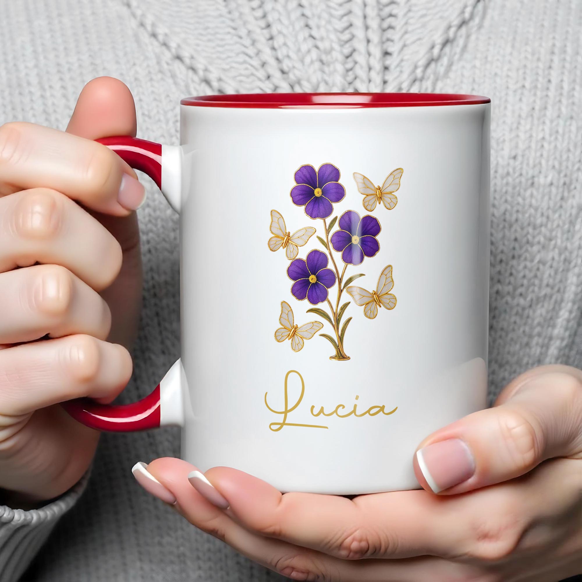Personalized Floral Accent Mug Perfect Gifts For Nature And Flower Lovers - Image 4
