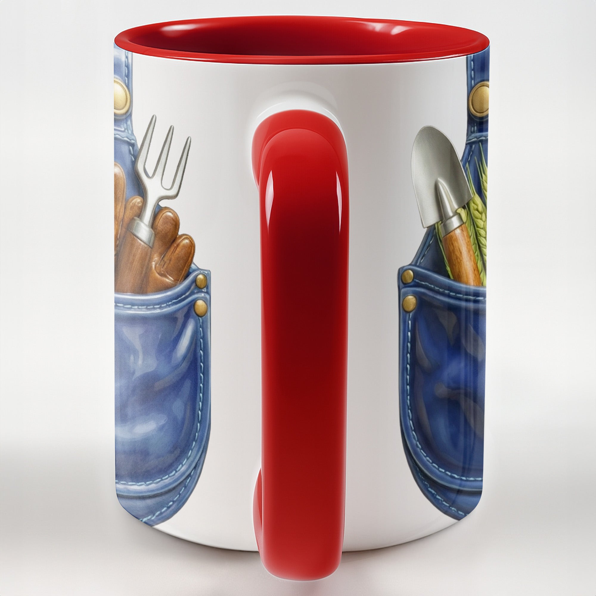Personalized Gardening Tools Design Accent Mug With Custom Name Gifts For Farmers - Image 7
