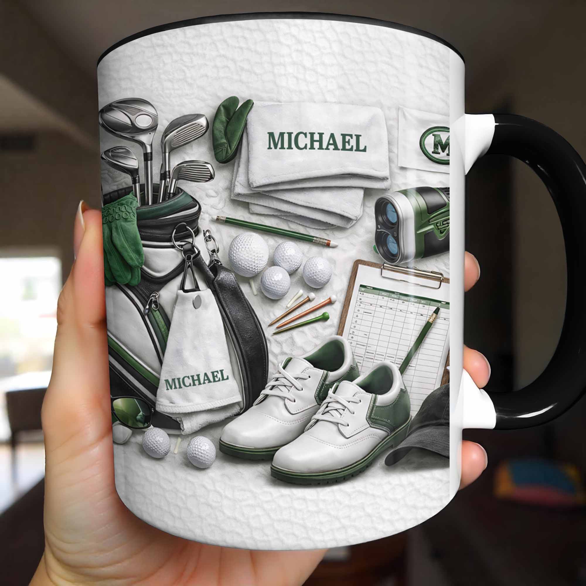 Personalized Golf Enthusiast Accent Mug Best Gifts For Golfer Dad - Image 5