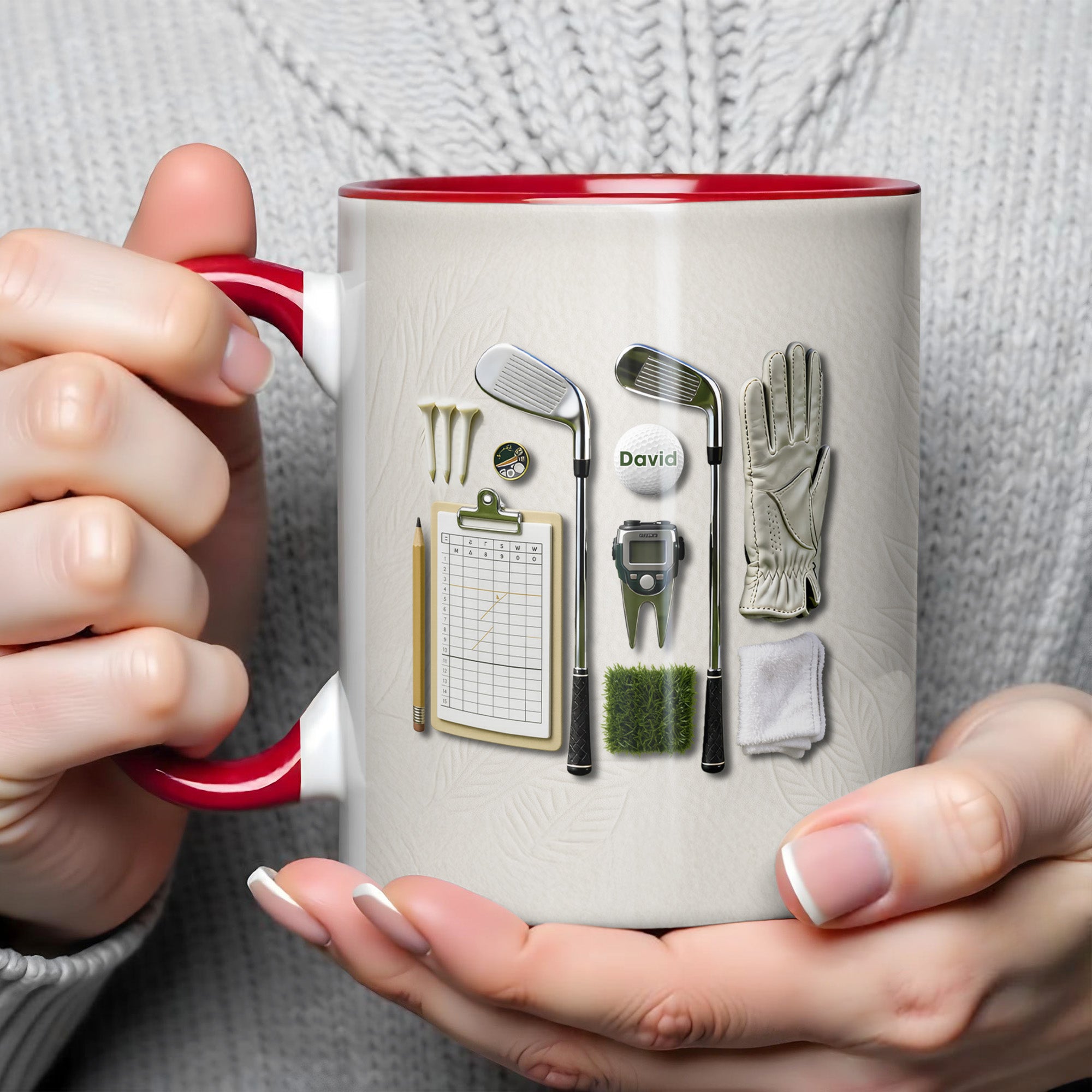 Personalized Golf Essential Equipment And Accessory Accent Mug Best Gifts For Golfers - Image 4