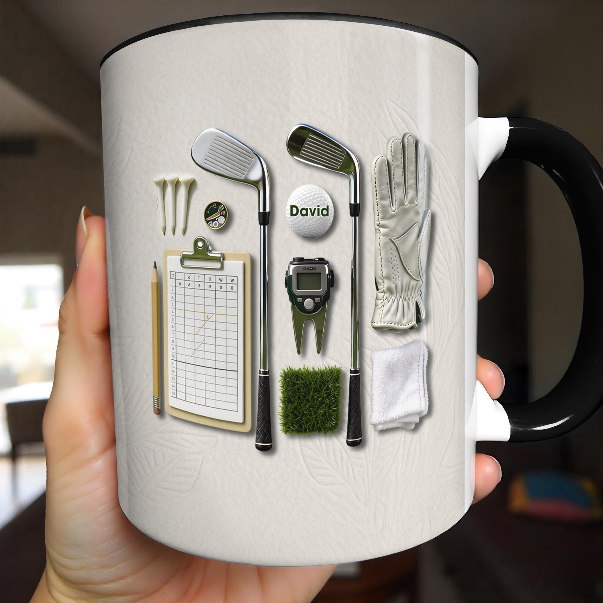 Personalized Golf Essential Equipment And Accessory Accent Mug Best Gifts For Golfers - Image 2