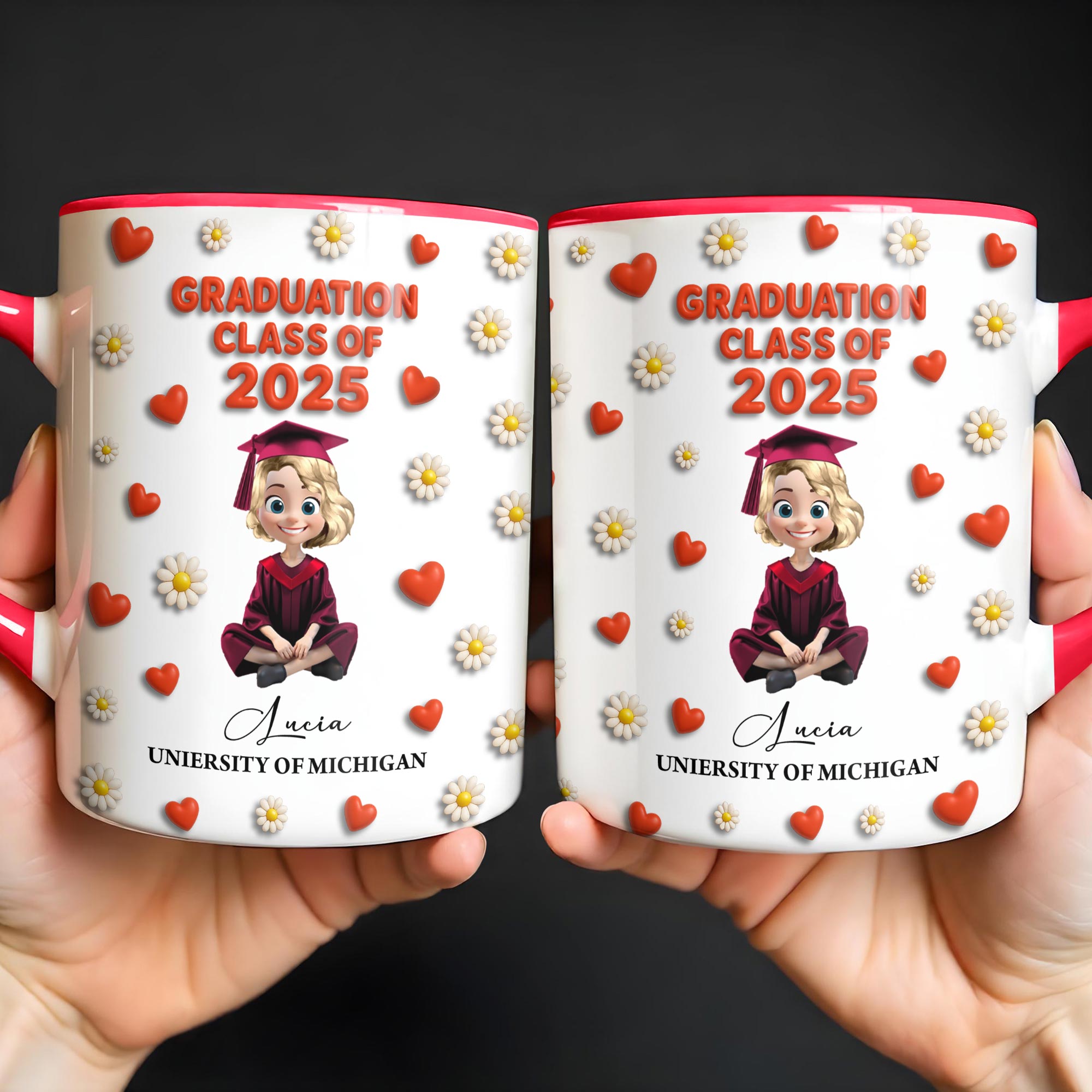 Personalized Graduation Class Of Accent Mug Meaningful Graduation Gifts For Her - Image 4
