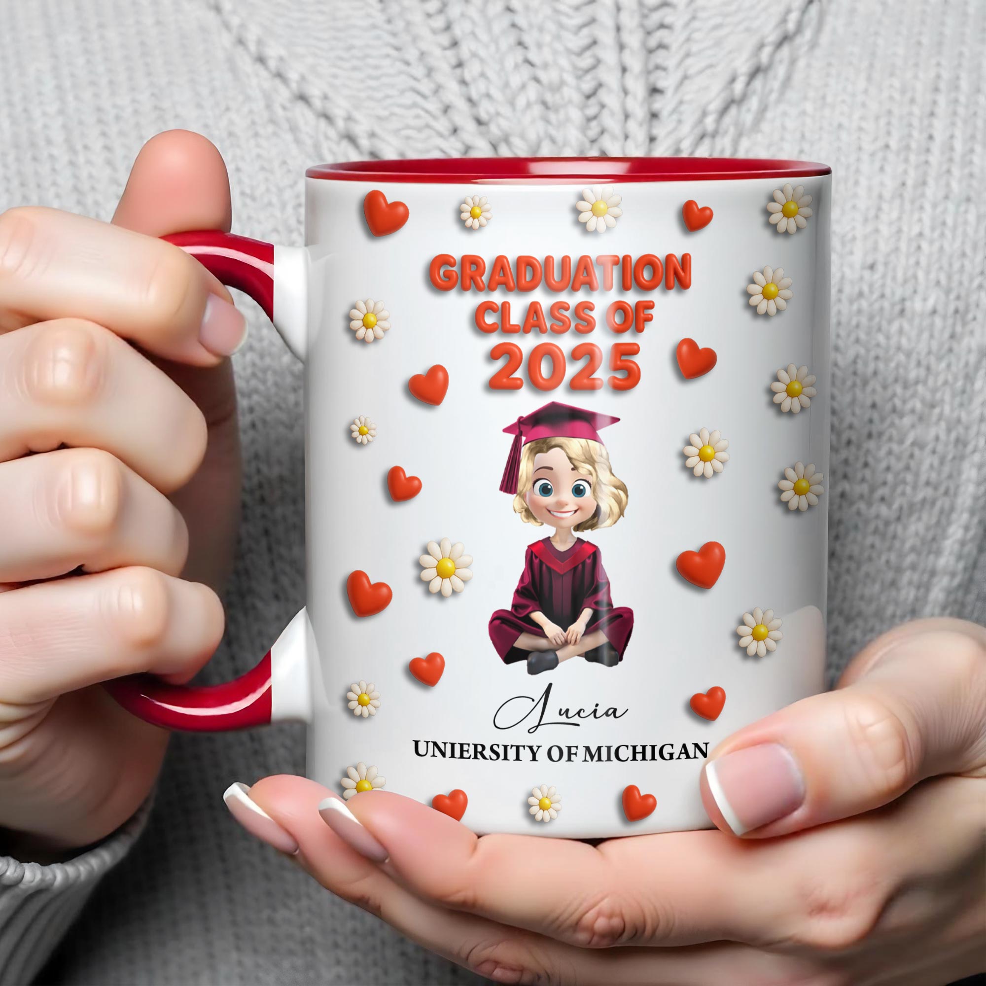 Personalized Graduation Class Of Accent Mug Meaningful Graduation Gifts For Her - Image 5