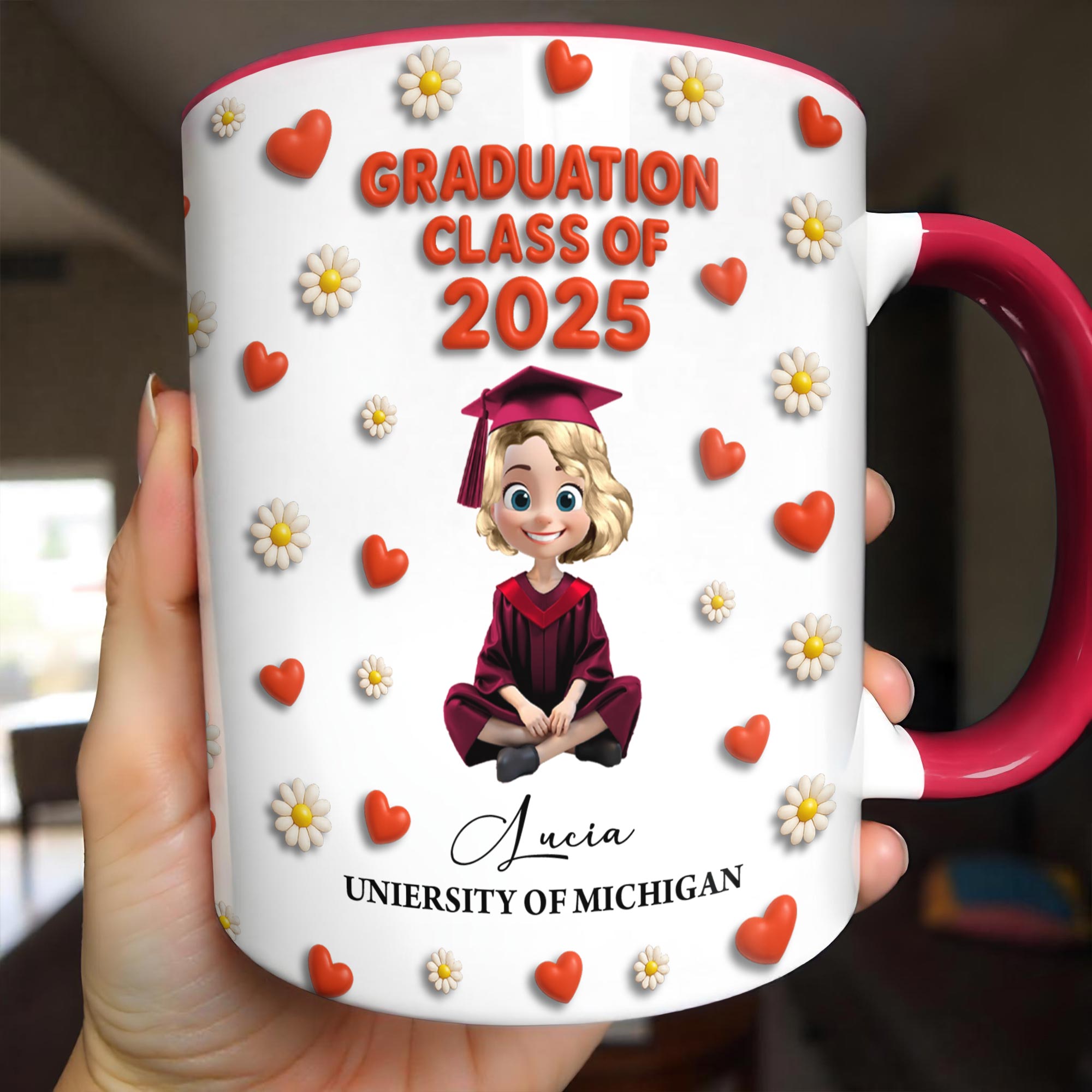 Personalized Graduation Class Of Accent Mug Meaningful Graduation Gifts For Her - Image 2