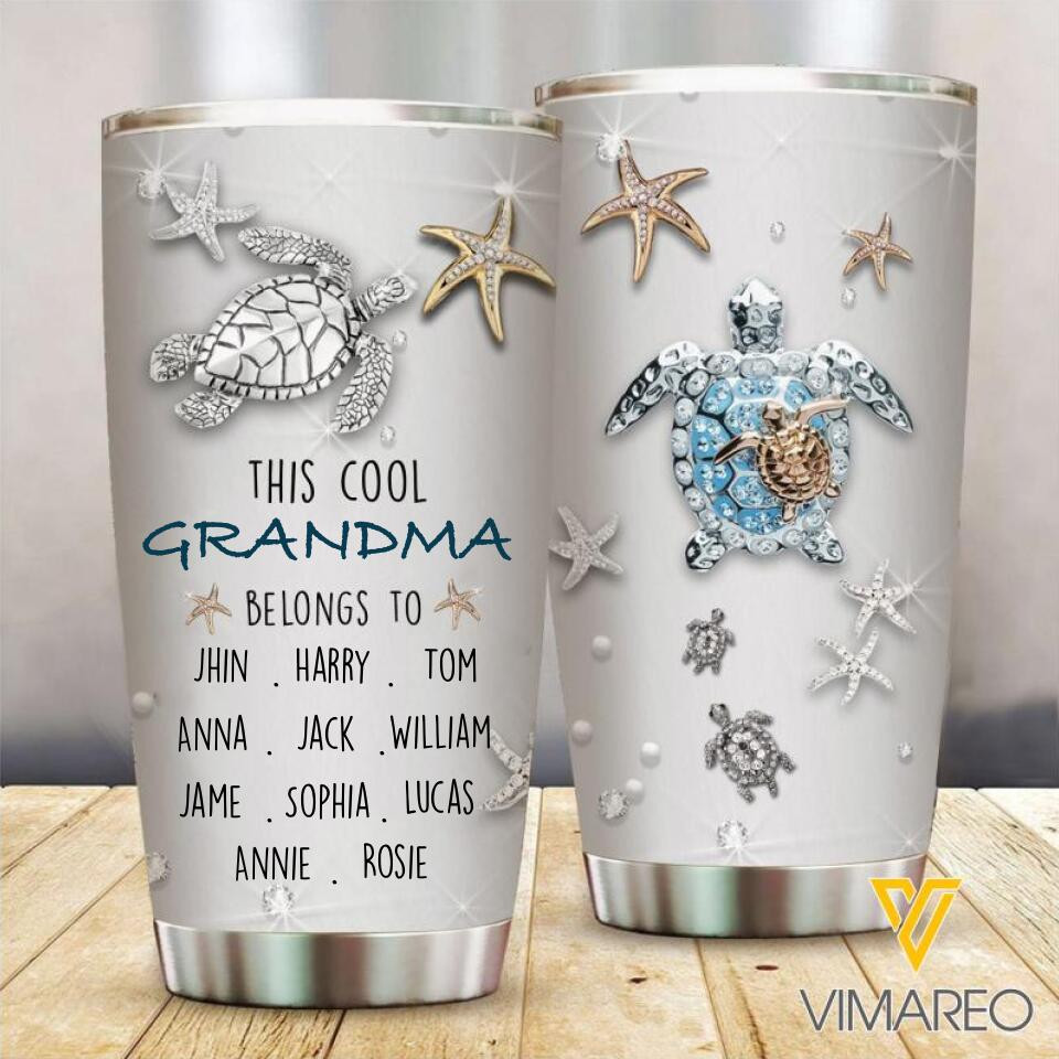 Personalized Grandma Kid Tumbler Printed 22MAR-HC22 - Image 2