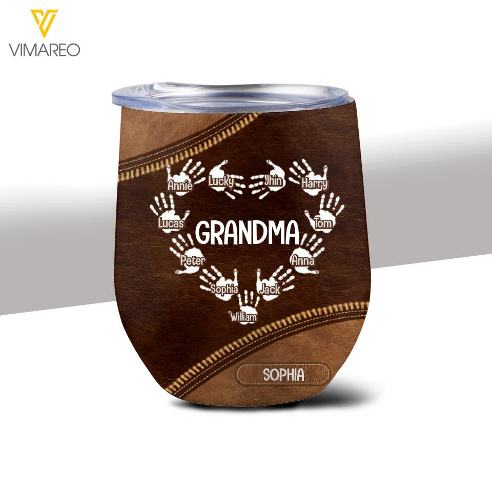 Personalized Grandma Kid Tumbler Printed 22MAR-MQ22 - Image 2