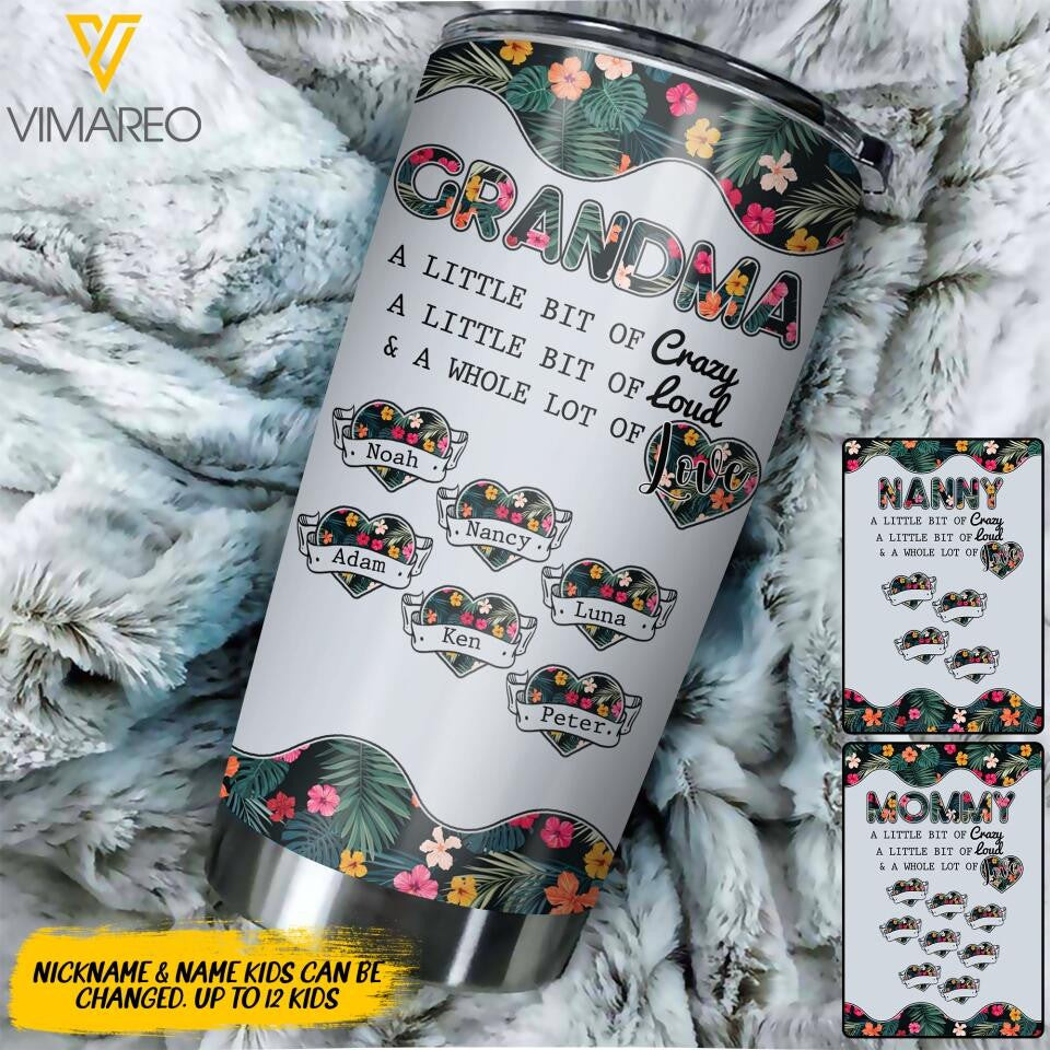 Personalized Grandma With Kid Name Tumbler Mothers Day Gift For My Daughter - Image 2