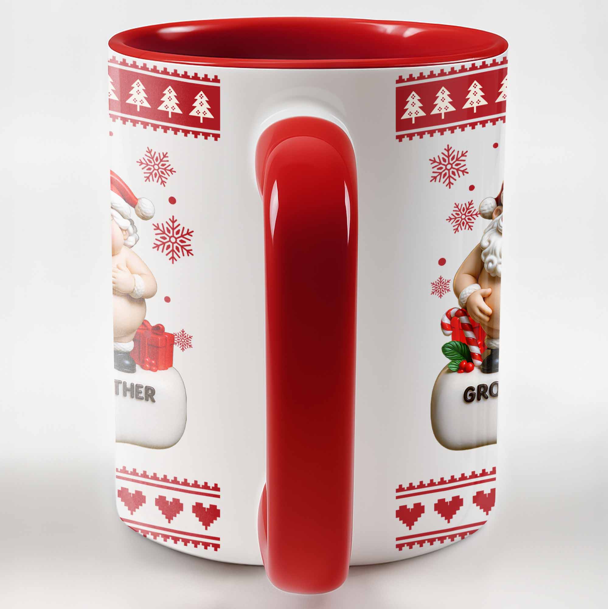 Personalized Growing Old Together Accent Mug Christmas Themed Coffee Cup Couples Gifts - Image 6