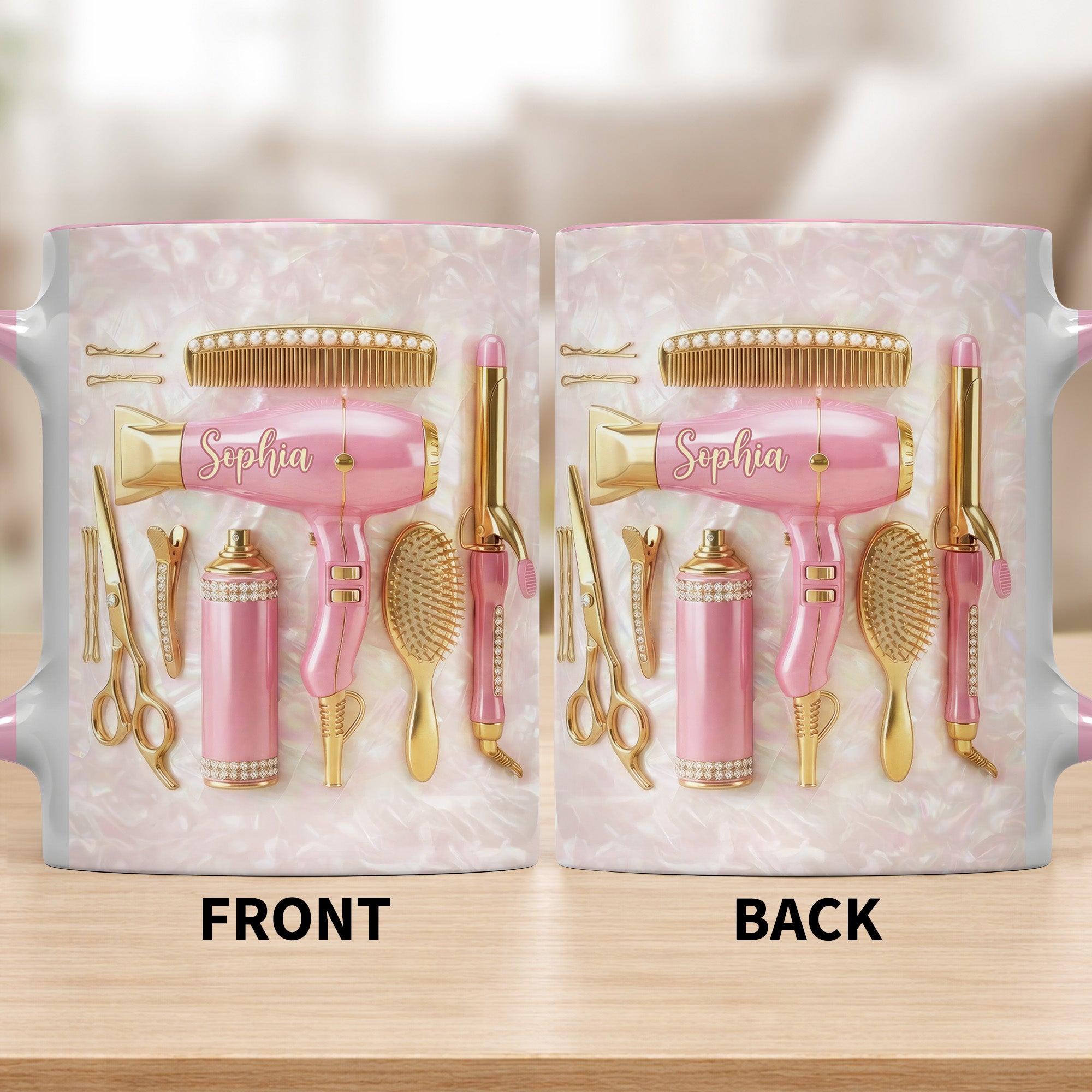 Personalized Hair Styling Tools Accent Mug Gifts For Hairstylist - Image 4