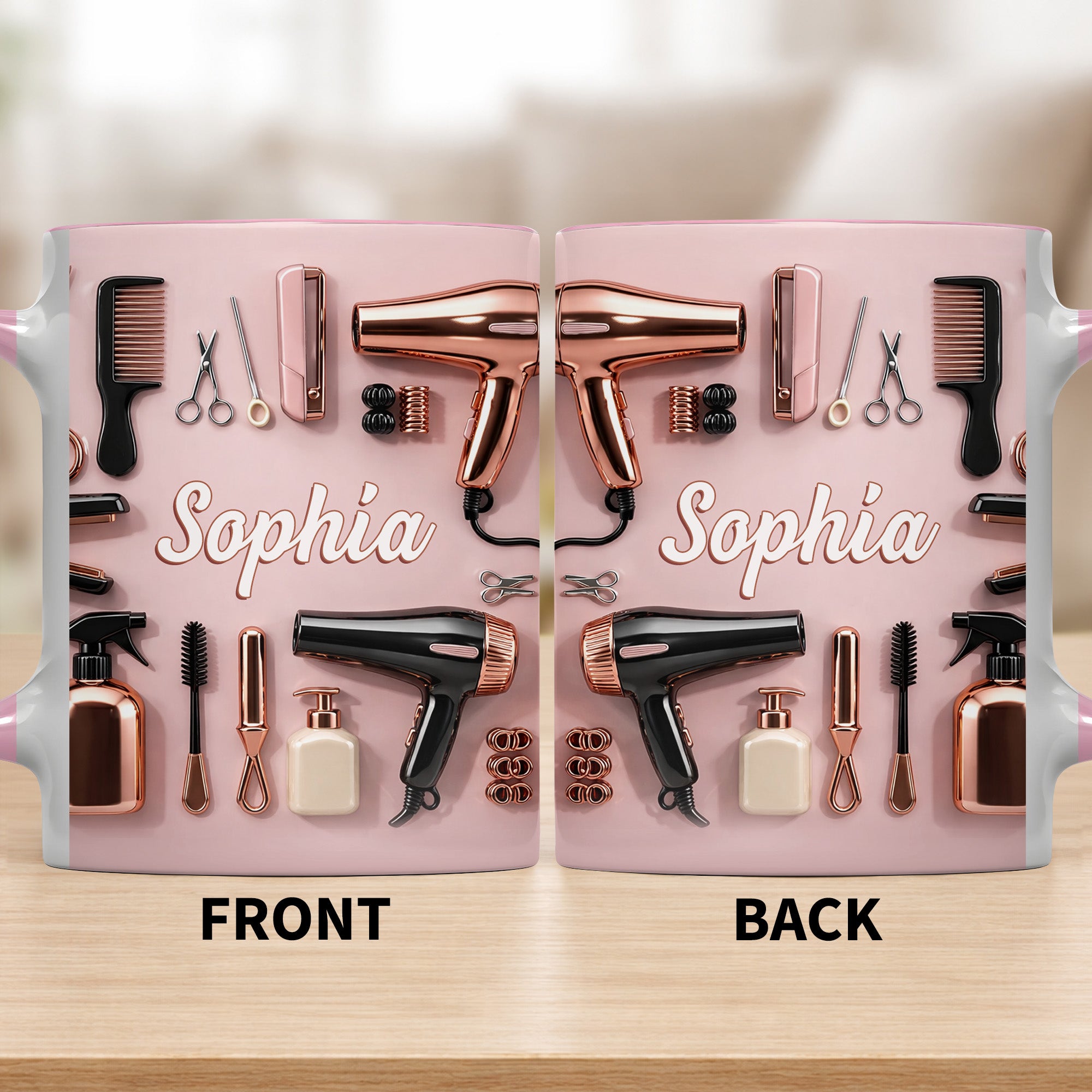 Personalized Hair Stylist Accent Mug Beauty Salon Coffee Mug Gifts For Beauty Enthusiasts - Image 7