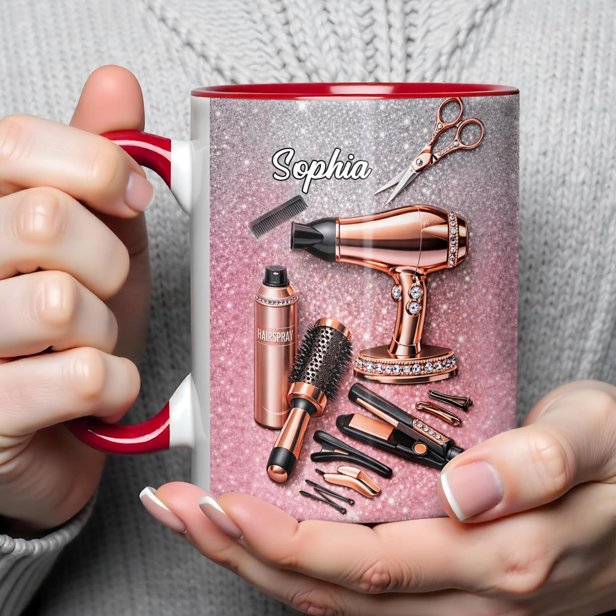Personalized Hair Stylist Tools Accent Mug Hairdresser Coffee Cup Gifts For Her - Image 5