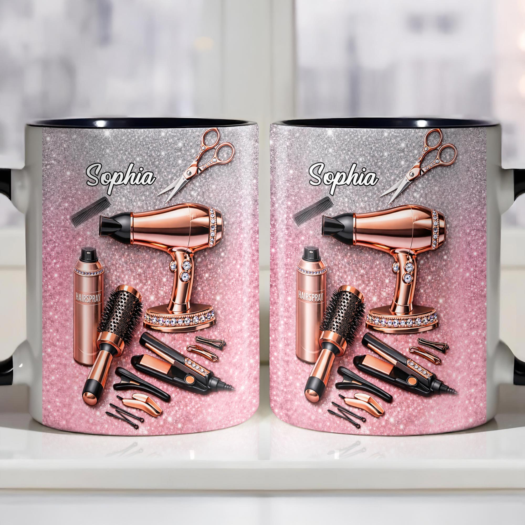 Personalized Hair Stylist Tools Accent Mug Hairdresser Coffee Cup Gifts For Her