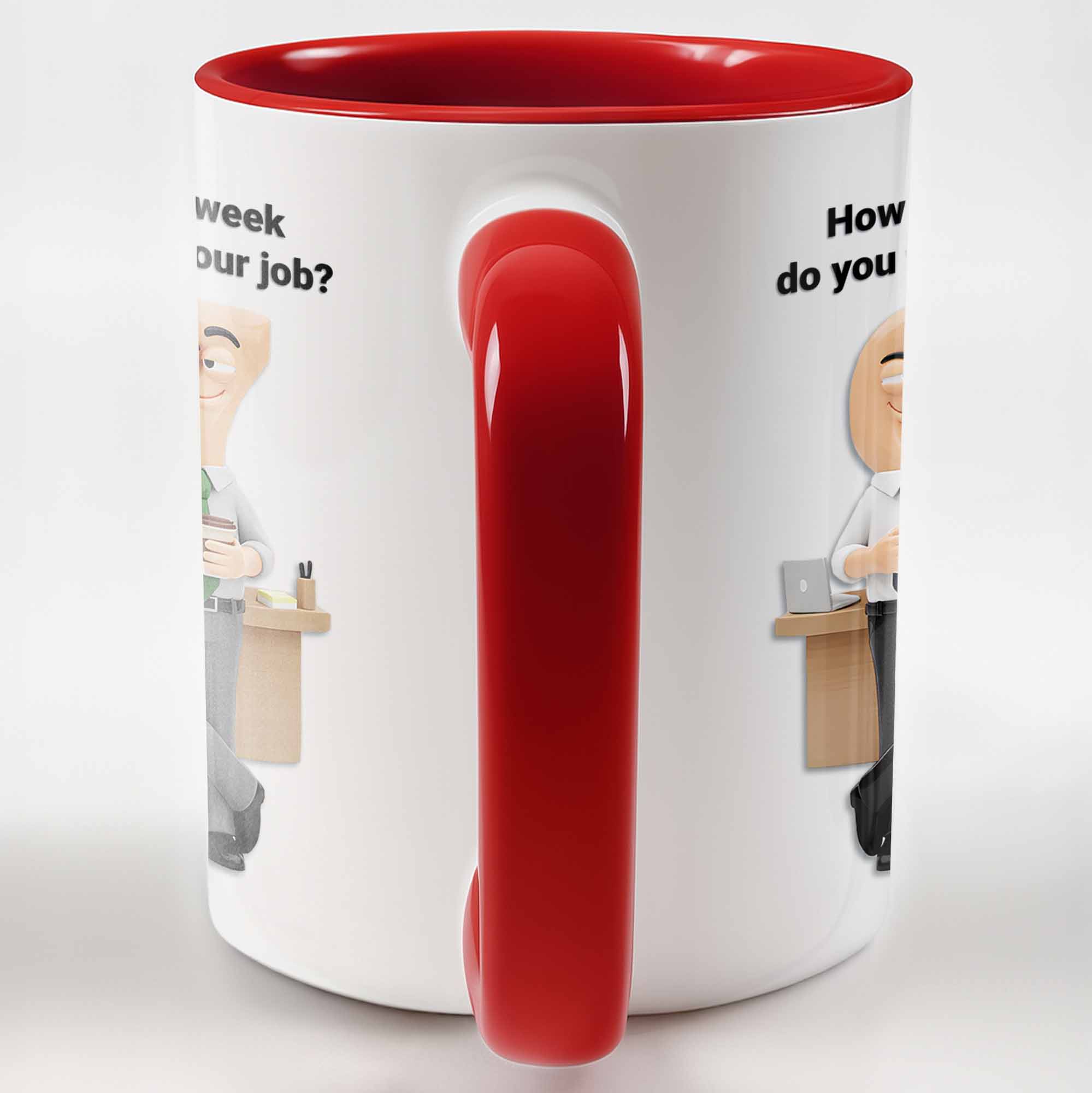 Personalized How Many Days A Week Do You Want To Quit Your Job Accent Mug Gifts For Coworker - Image 7