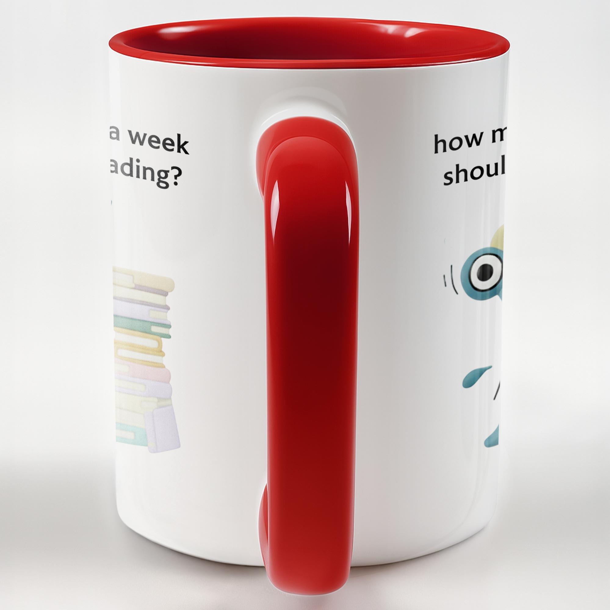 Personalized How Many Nights A Week Should You Be Reading 6 7 Accent Mug Funny Gift For Bookish - Image 5
