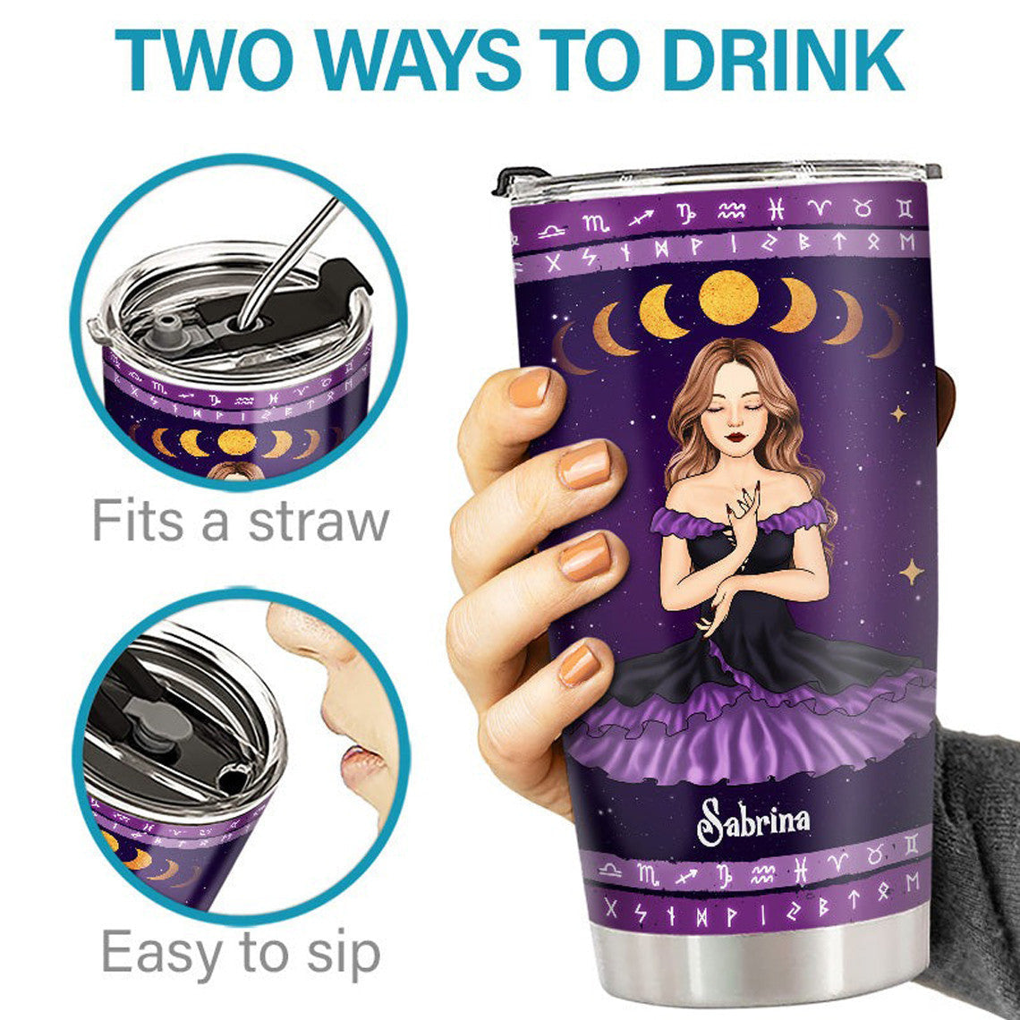 Personalized I Am Descended From That Witch Tumbler Witchy Tumbler Cup Gifts for Halloween - Image 3