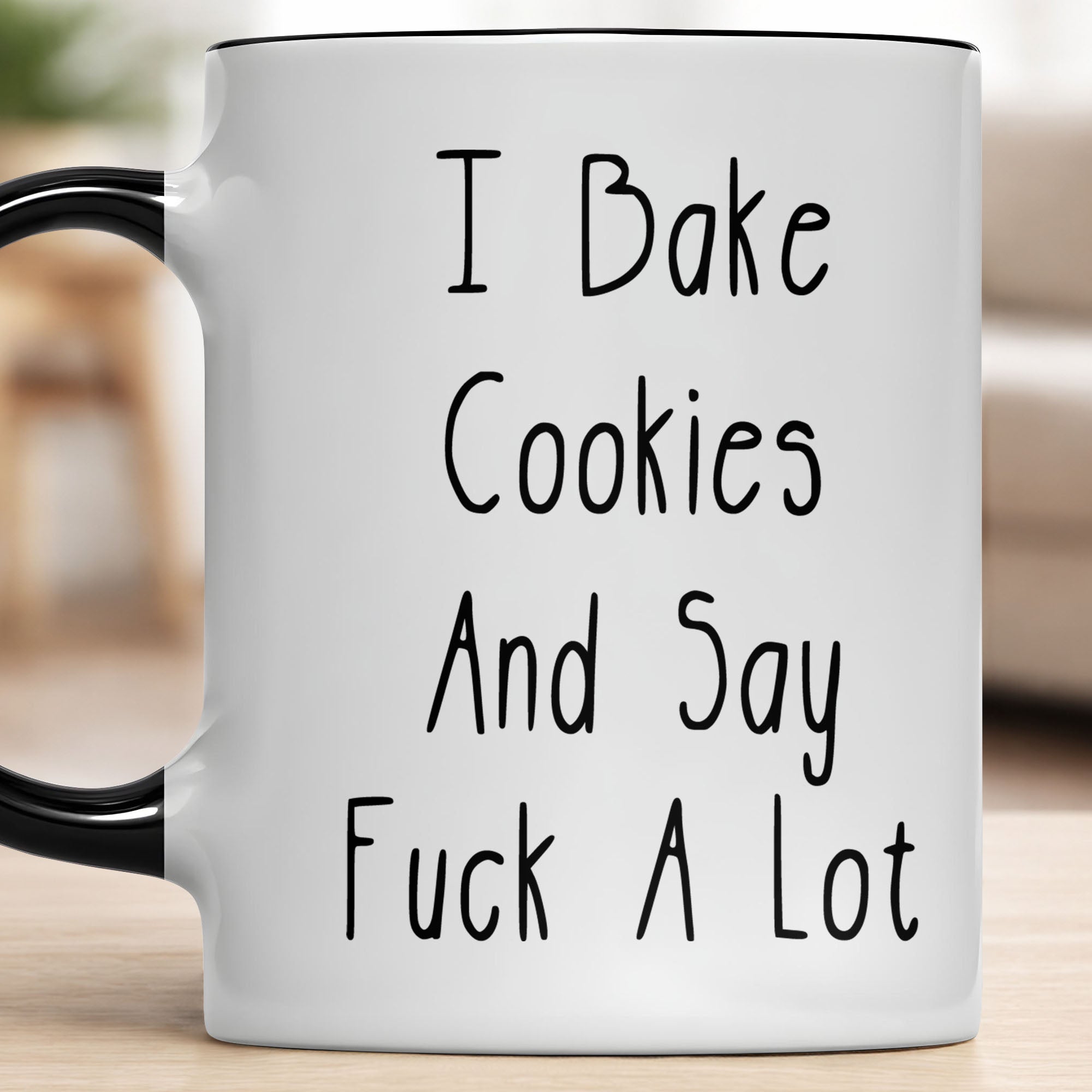 Personalized I Bake Cookies And Say Fck A Lot Accent Mug Gifts For Baking Lovers - Image 6