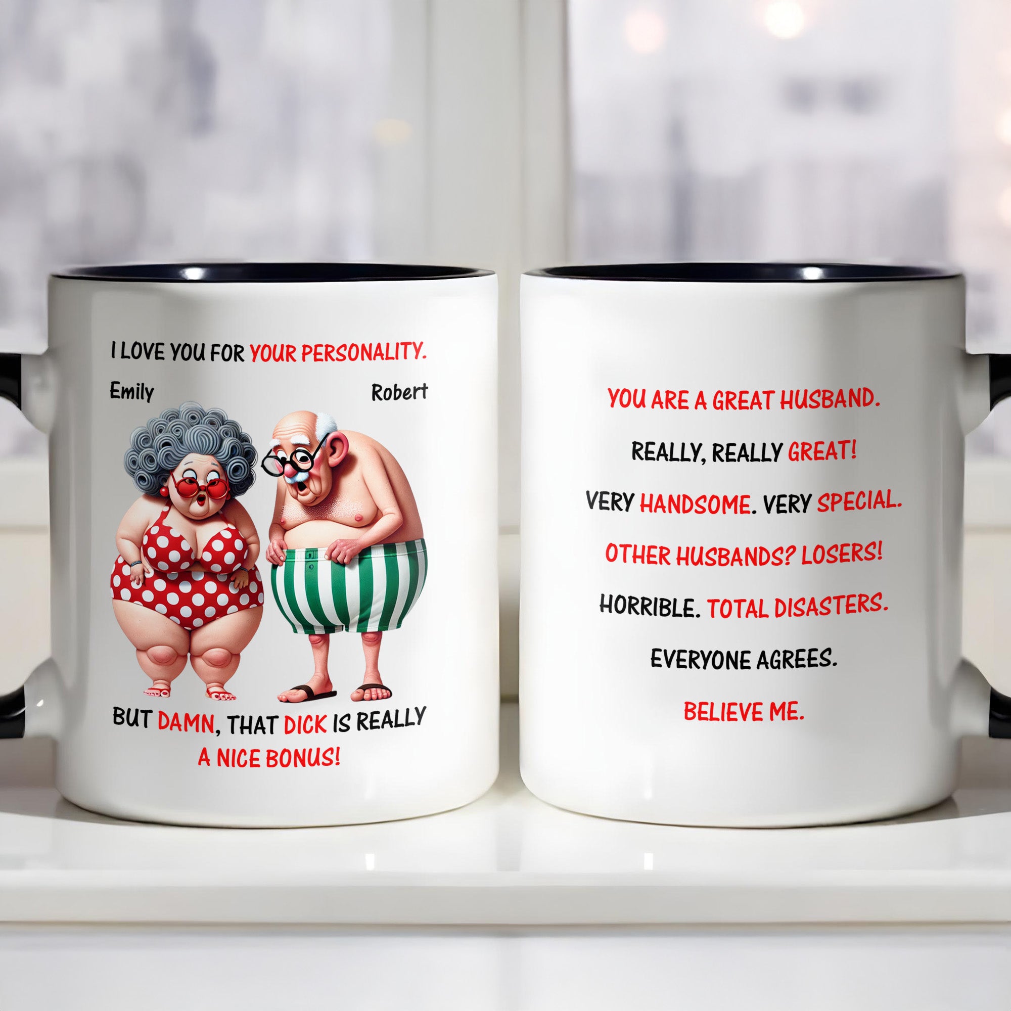 Personalized I Love You For Your Personality Accent Mug Gifts For A Couple That Has Everything