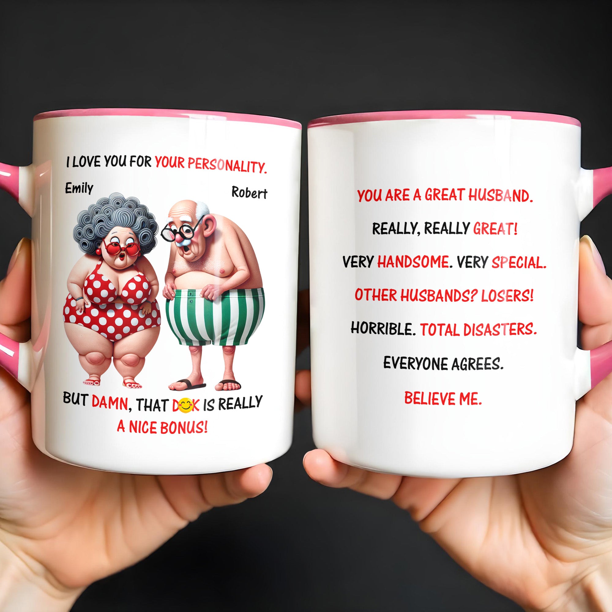 Personalized I Love You For Your Personality Accent Mug Gifts For A Couple That Has Everything - Image 4